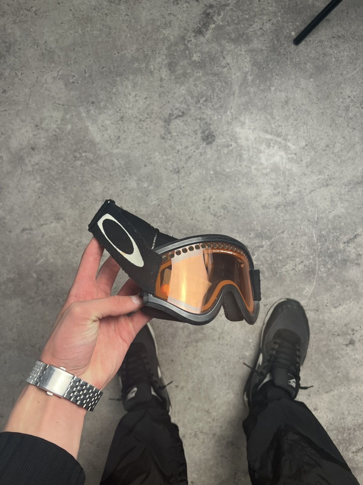 Vintage Oakley vintage ski glasses Y2K gorpcore snow mask goggles Size ONE SIZE - 2 Thumbnail