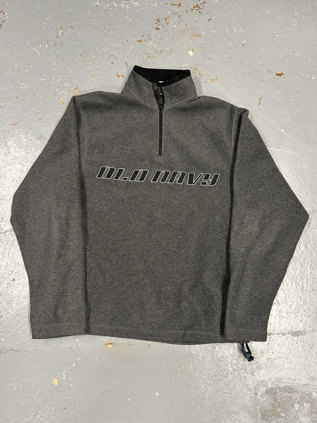 Old Navy × Vintage Crazy Vintage Y2K Grey Old Navy Pullover Fleece Quarter Zip Size US M / EU 48-50 / 2 - 1 Thumbnail
