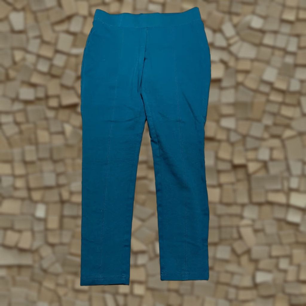 Vintage Christopher Banks Pants Women's Medium Green Pull On Pants Signature Slimming Size 32" / US 10 / IT 46 - 1 Thumbnail
