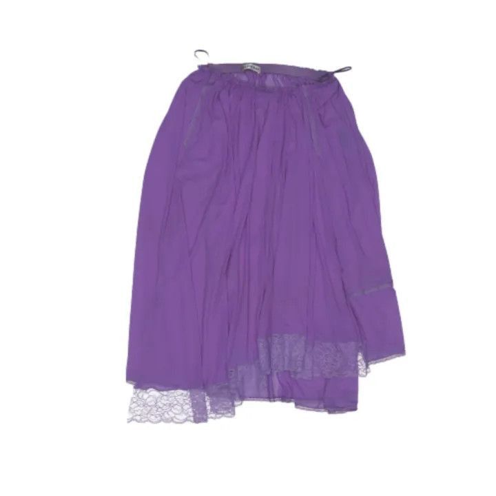 Balenciaga Balenciaga Purple Pleated Lace Skirt -2507