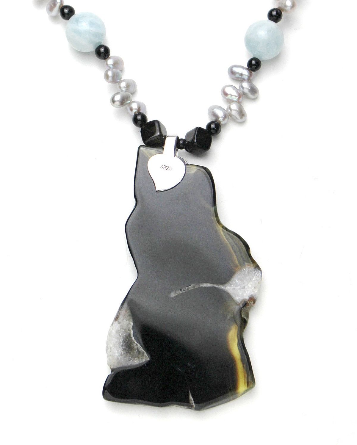 Japanese Brand 2000S JAPANESE MADE STERLING CHARM GEMSTONE BEADS NECKLACE Size ONE SIZE - 6 Thumbnail