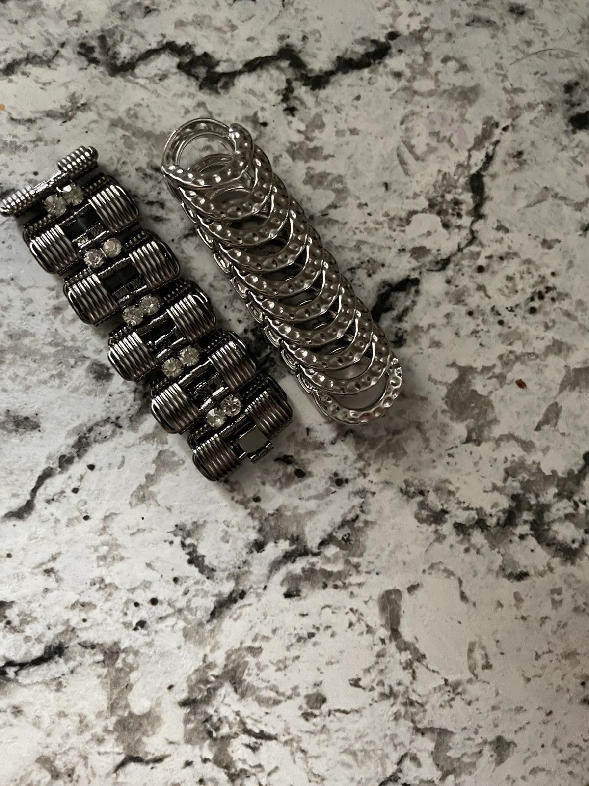 Other Silver stainless steel ring stack For Women and Girls Size ONE SIZE - 1 Thumbnail