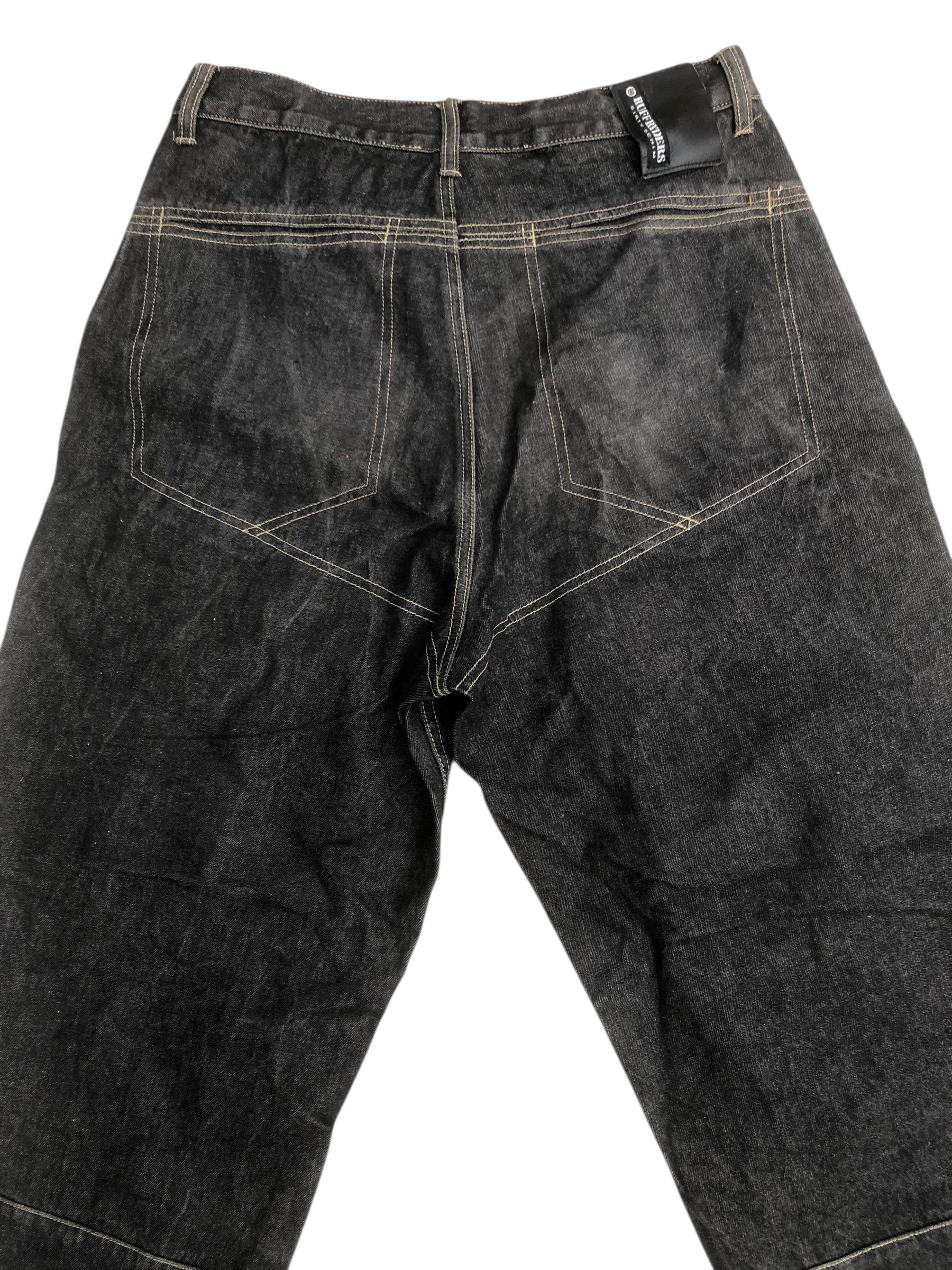 Ruff Ryders 🔥Vtg Y2K RUFF RYDERS Dirty Denim Baggy Jeans Hip Hop Rave Size US 32 / EU 48 - 5 Thumbnail