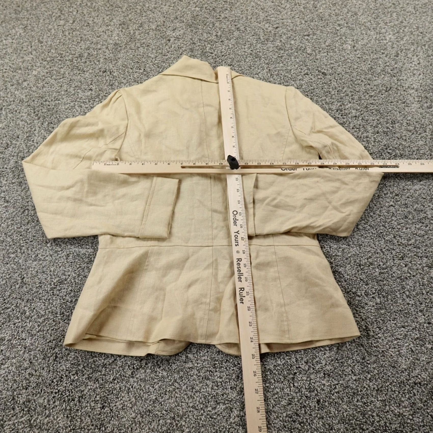 Ralph Lauren Ralph Lauren Jacket Womens 6 Beige Linen Button Blazer Overcoat Blazer overcoat Blazer over coat Size M / US 6-8 / IT 42-44 - 4 Thumbnail