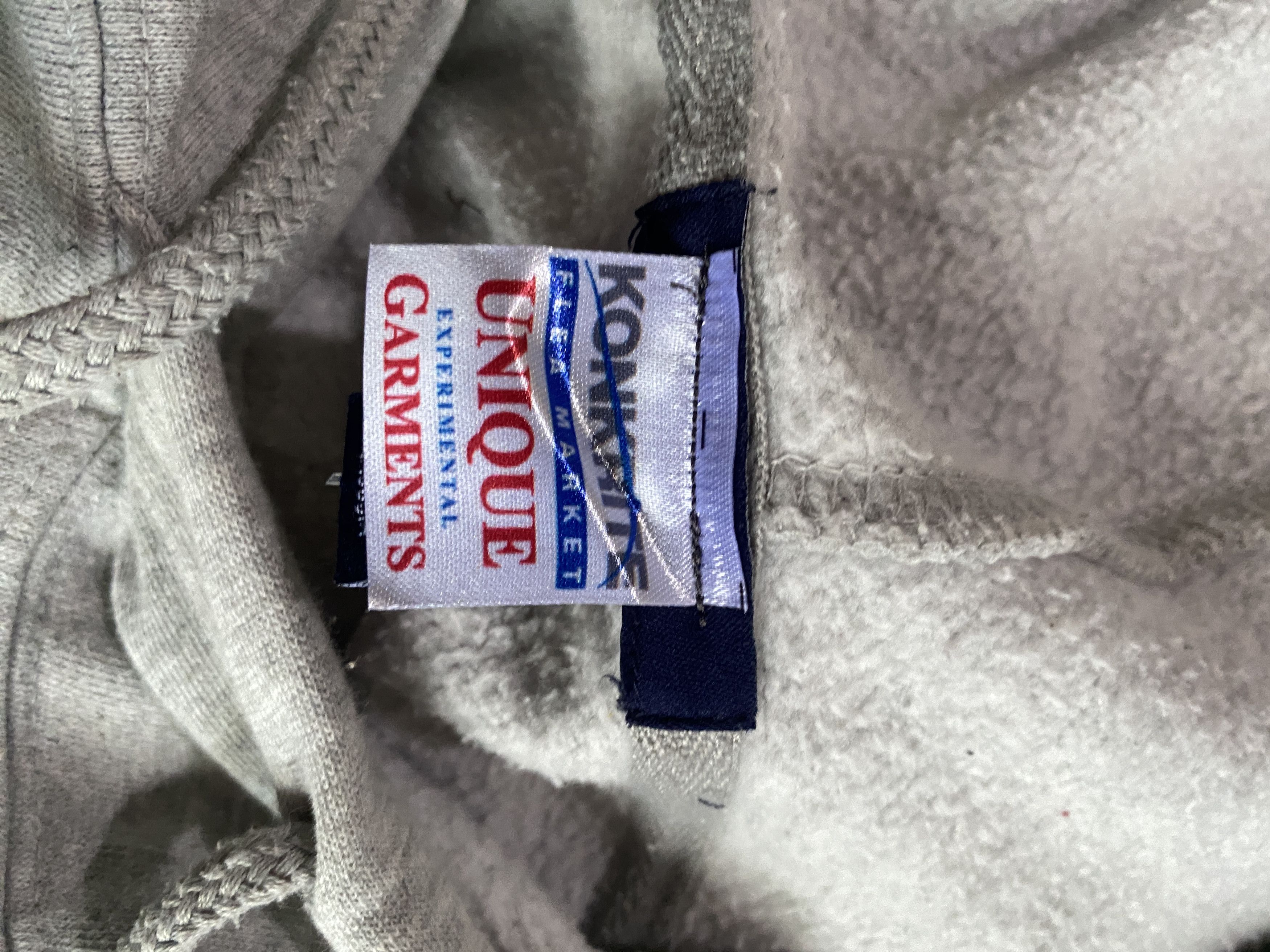 Gap 1 OF 1 REWORKED GAP BATIK PATCHWORK GREY HOODIE SIZE L Size US L / EU 52-54 / 3 - 7 Thumbnail
