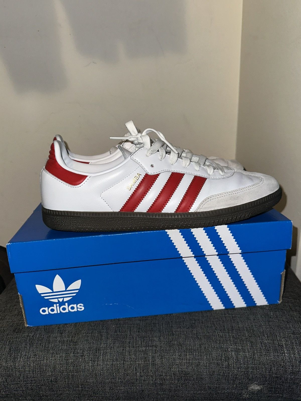 adidas gazelle silver green womens Adidas Samba OG Better Scarlet – DROP UP