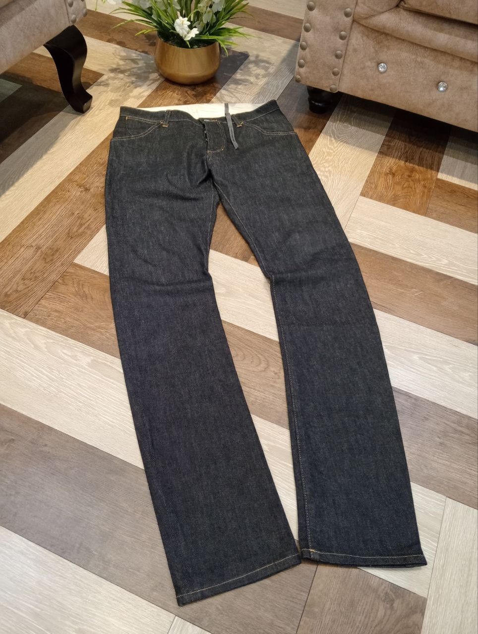 Kazuyuki Kumagai Attachment KAZUYUKI KUMAGAI ATTACHMENT JAPAN INDIGO CURVE JEANS Size US 32 / EU 48 - 3 Thumbnail