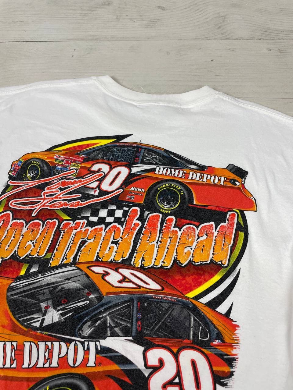 NASCAR Vintage Tony Steward 2002 Nascar Out In Front T-Shirt Size US XL / EU 56 / 4 - 20 Thumbnail
