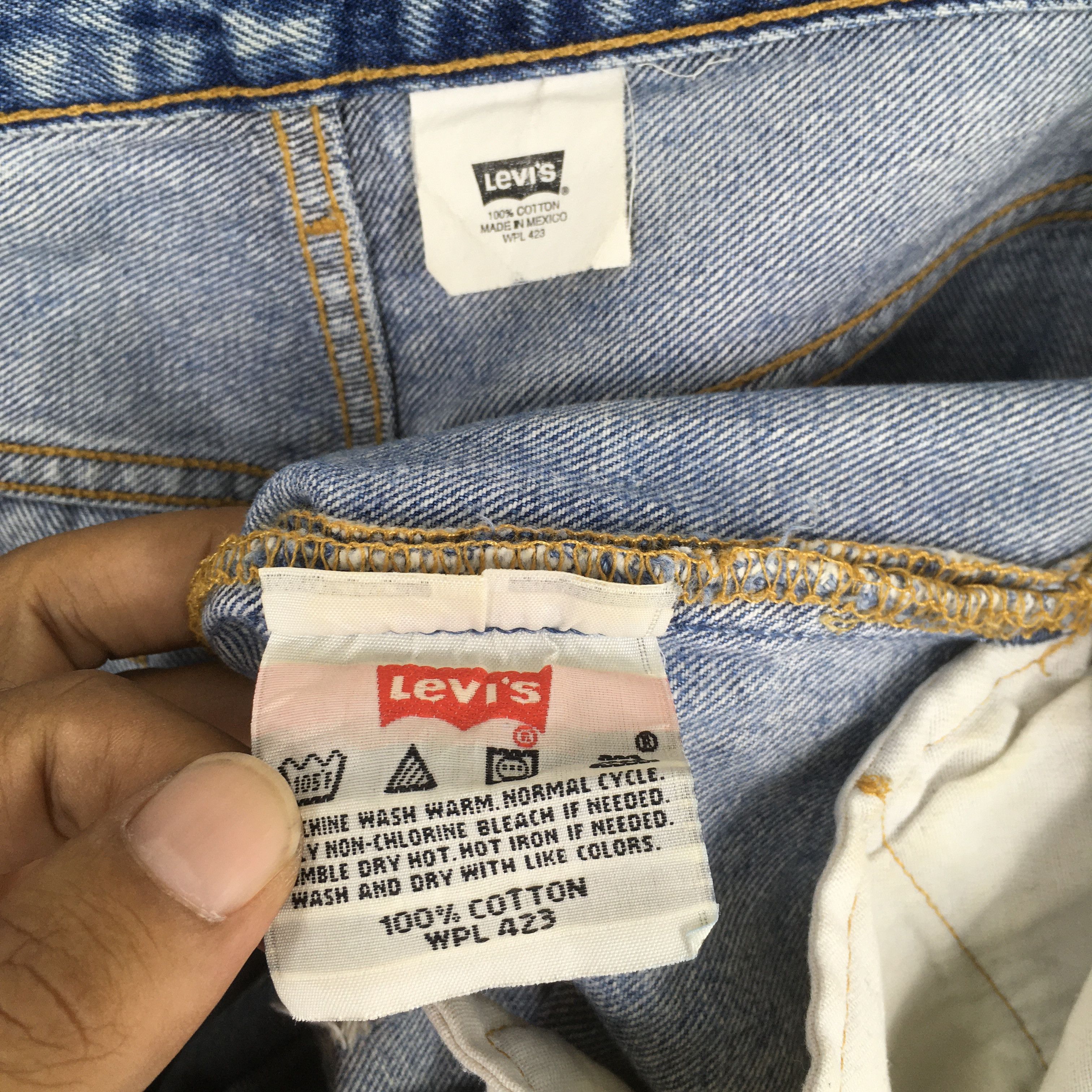 Levi's Size 33x29 Vintage 90s Levi's 501 Distressed Jeans S1351 Size US 33 - 12 Thumbnail