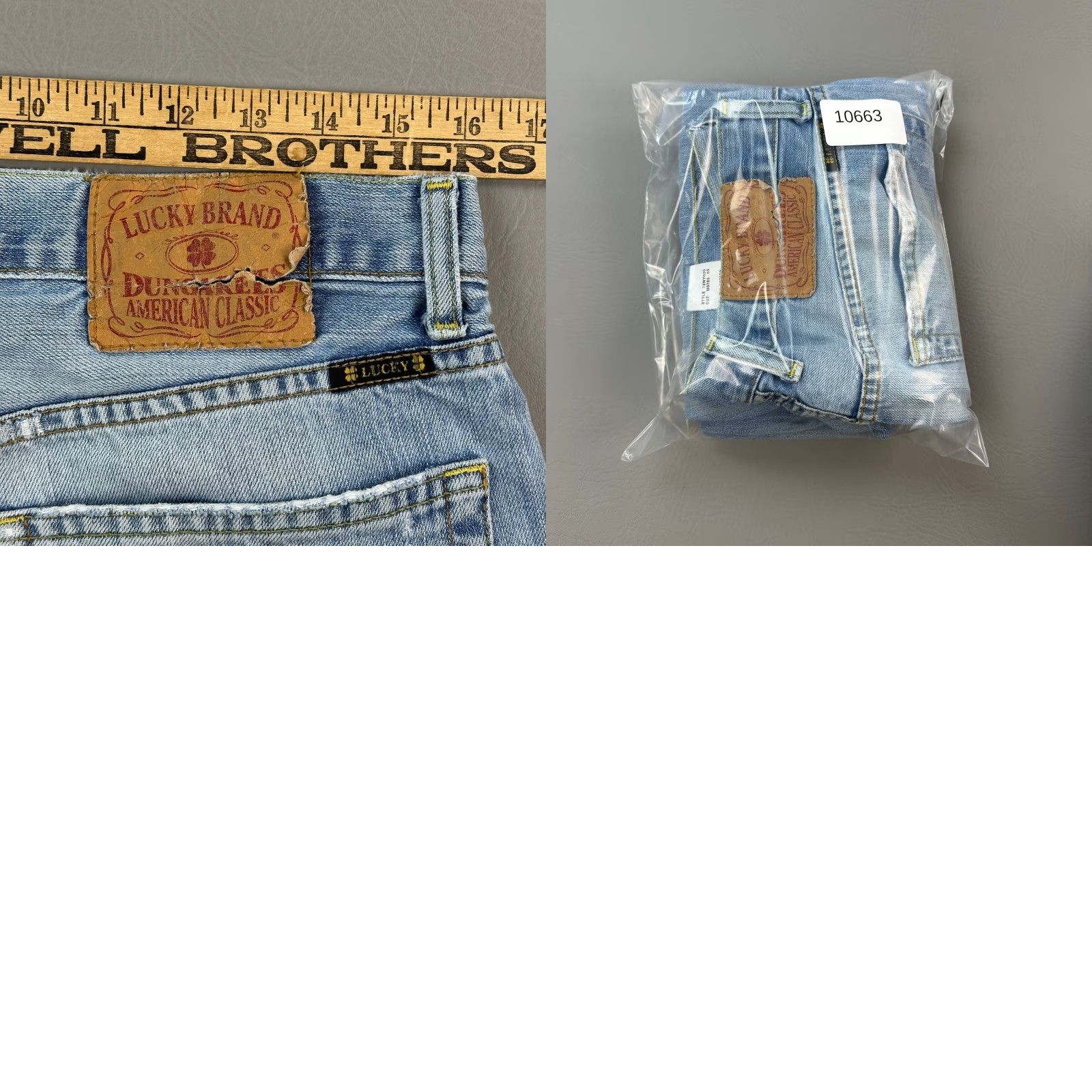 Lucky Brand Vintage Lucky Brand Dungaree Jeans Mens 32x30 Medium Wash Tucker Straight USA Size US 32 / EU 48 - 9 Thumbnail
