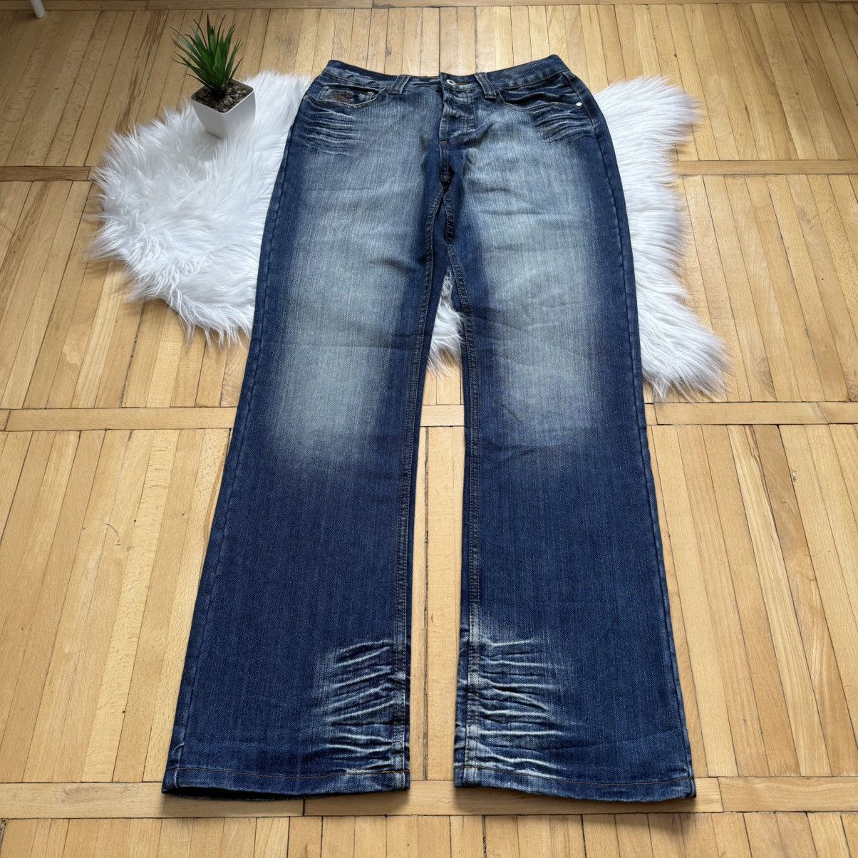 Hysteric Glamour 📌 Vintage IDPDT Y2K Bootcut Crazy Washed Jeans Size US 31 - 7 Thumbnail