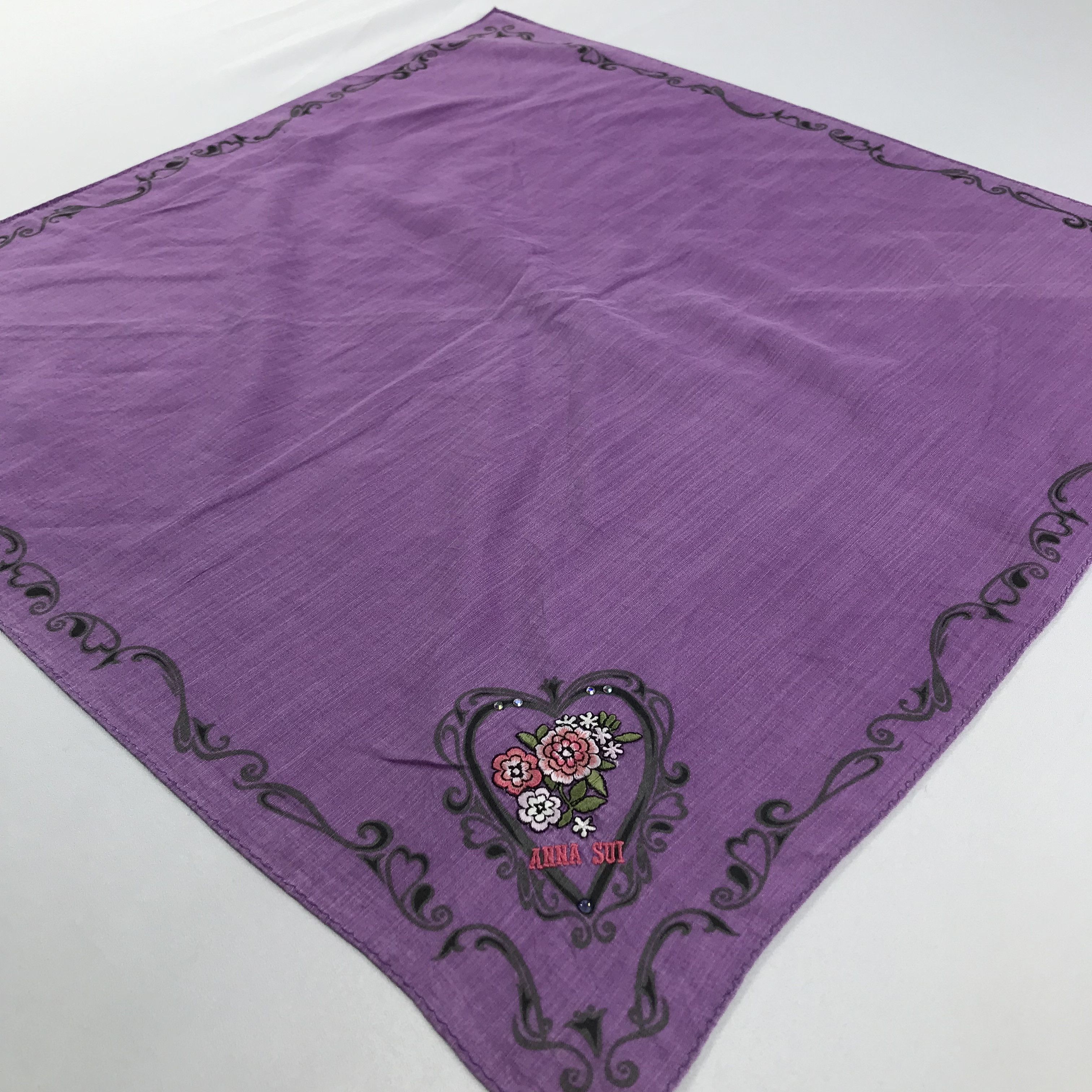 Anna Sui × Vintage Anna Sui Bandana / Handkerchief / Neckerchief - S1978 Size ONE SIZE - 2 Thumbnail