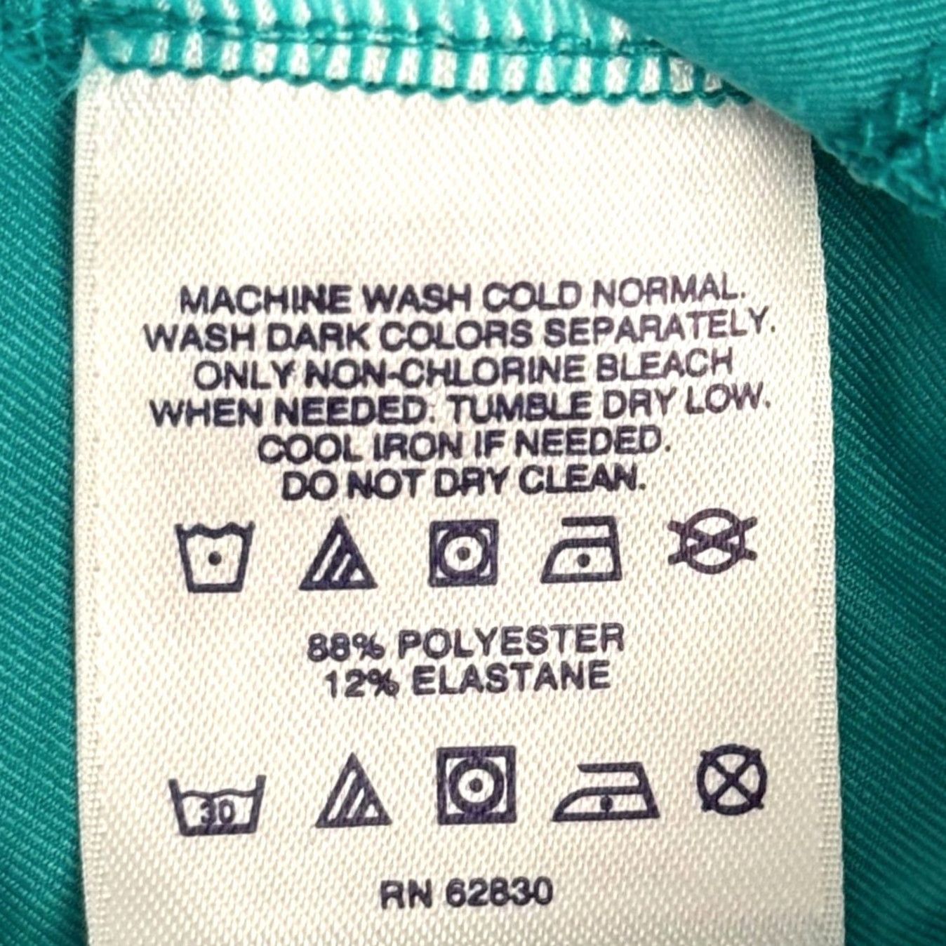Lands' End Lands' End T-Shirt Shirt Women L Teal Scoop Neck Short Sleeve Activewear Breathing Moisture Wicking Elbow Sleeve Casual Travel Solid Size L / US 10 / IT 46 - 4 Thumbnail
