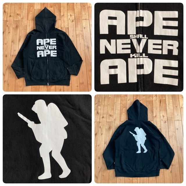Bape BAPE ASNKA Soldier Logo Full Zip Hoodie a bathing ape NIGO Size US L / EU 52-54 / 3 - 1 Thumbnail