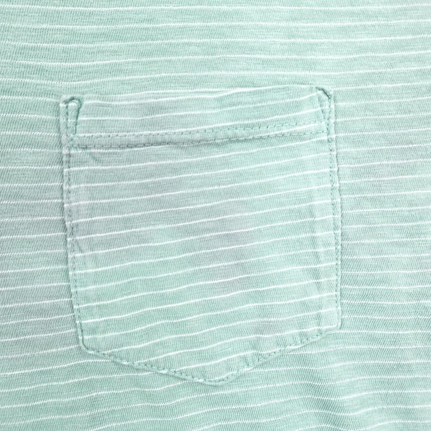 Marine Layer Marine Layer Shirt Mens Medium Green Striped Pocket Saddle Hem Crew Lightweight Size US M / EU 48-50 / 2 - 5 Thumbnail