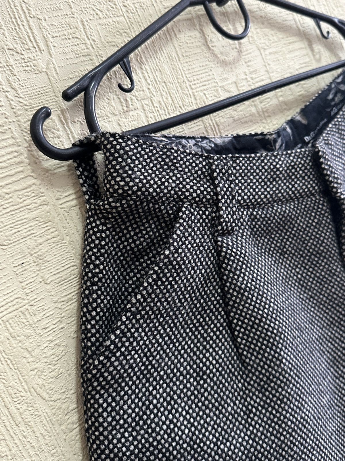 Dolce & Gabbana D&G Dolce & Gabbana Wool Shorts Black White Tweed IT 38 Size 26" / US 2 / IT 38 - 7 Thumbnail
