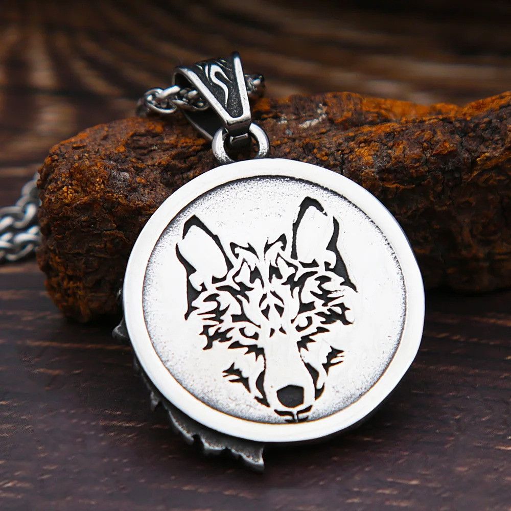 Other Viking Wolf Pendant Necklace Size ONE SIZE - 6 Thumbnail