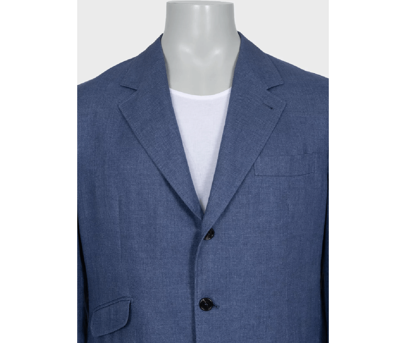 Brunello Cucinelli Brunello Cucinelli Blue Linen Blazer Jacket IT54 Size 54R - 4 Thumbnail