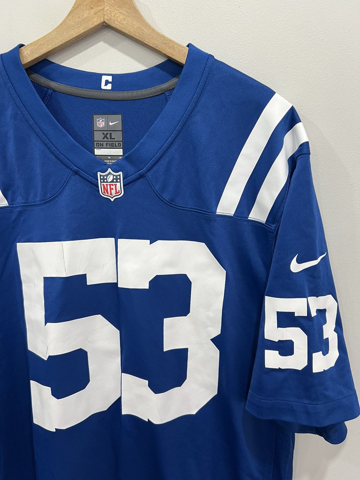 Nike Nike Indianapolis Colts Leonard Football Jersey on field Size US XL / EU 56 / 4 - 3 Thumbnail