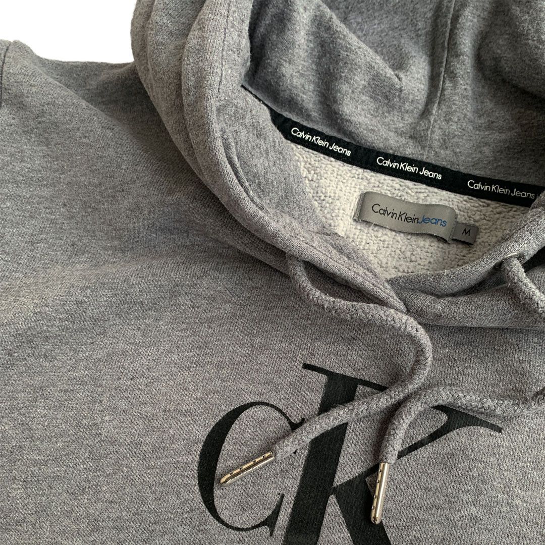 Calvin Klein Calvin Klein - Front Logo Hoodie - Grey - M (Womens) Size M / US 6-8 / IT 42-44 - 4 Thumbnail