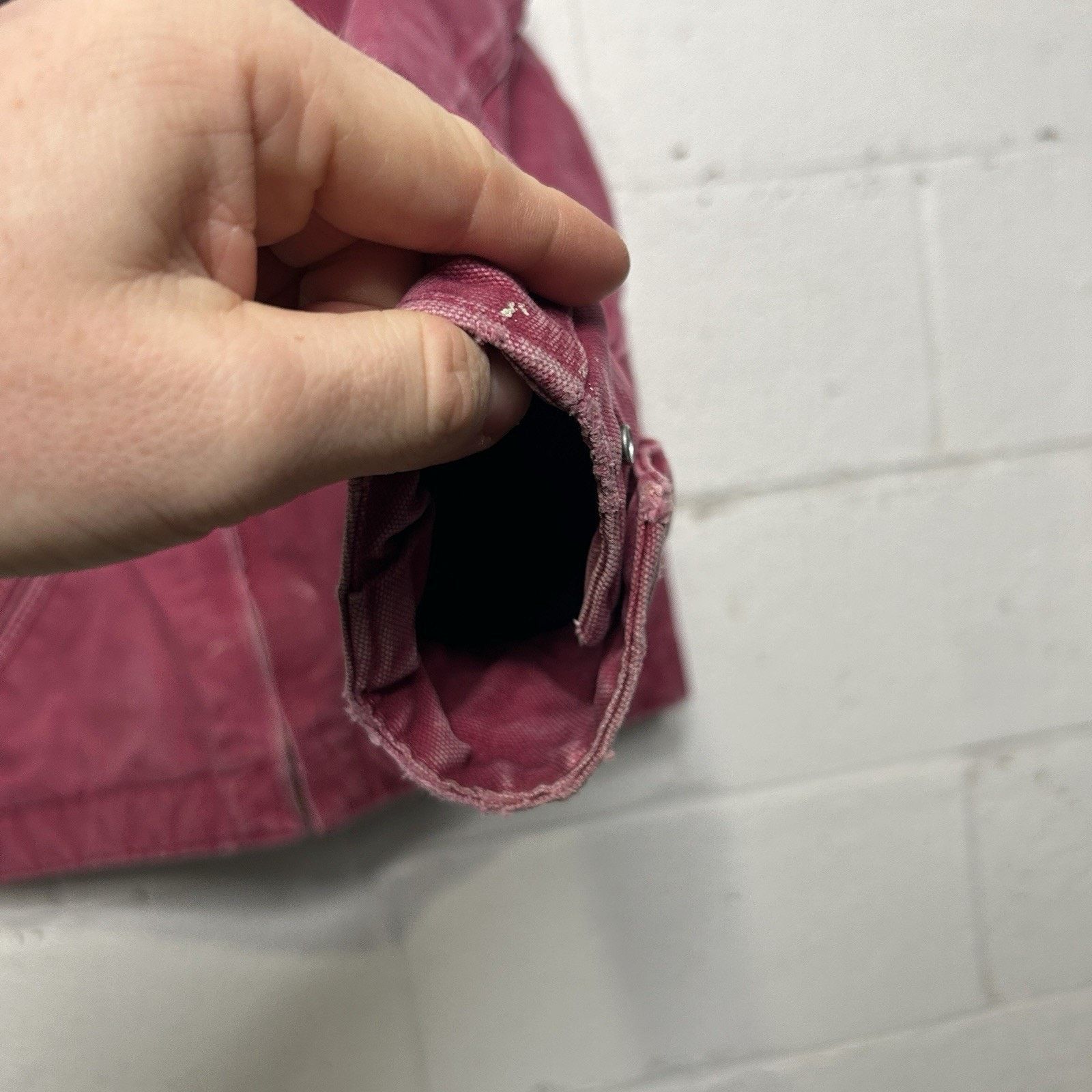 Carhartt Y2K Carhartt Sherpa-Lined Detroit Jacket “Raspberry” WJ097 Size S / US 4 / IT 40 - 11 Thumbnail