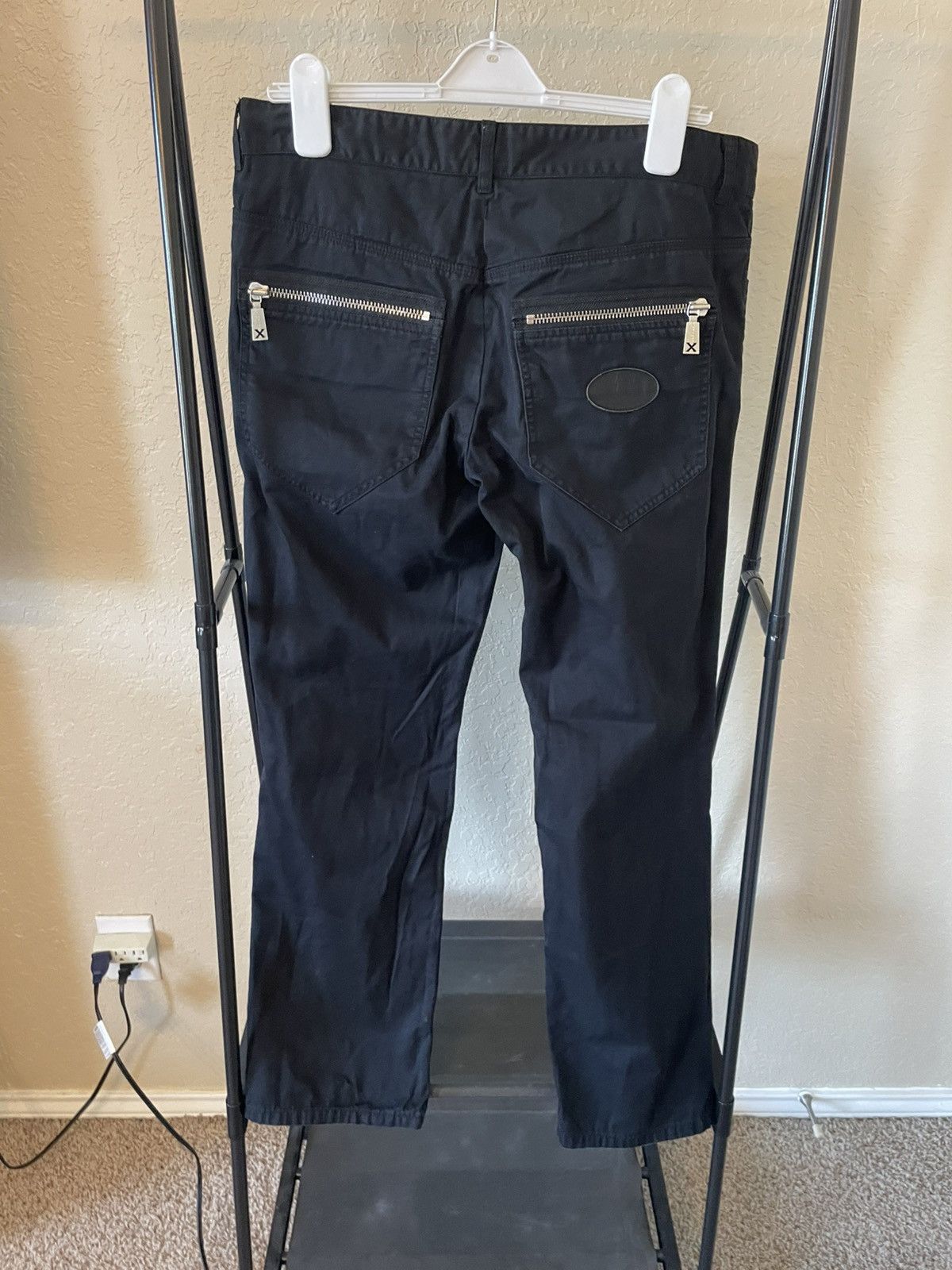 John Richmond Low Rise Straight leg Moto Cotton Jeans Size US 36 / EU 52 - 2 Thumbnail
