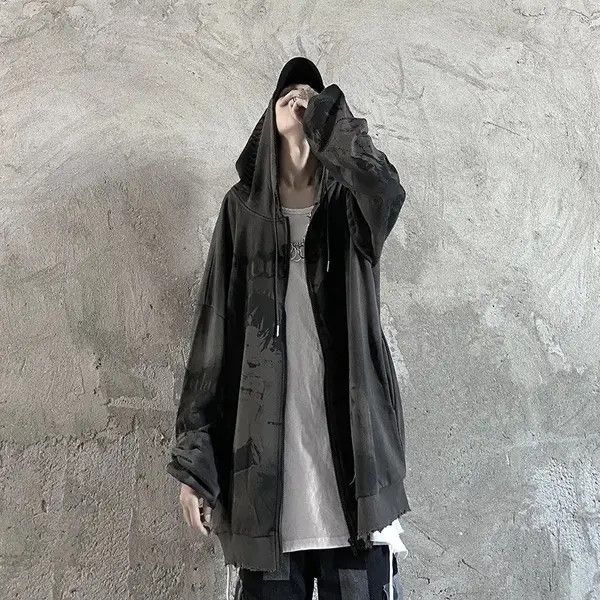 Japanese Brand Nozomi x Keito Anime Girls Distressed Zip Up Hoodie Size US XL / EU 56 / 4 - 4 Thumbnail