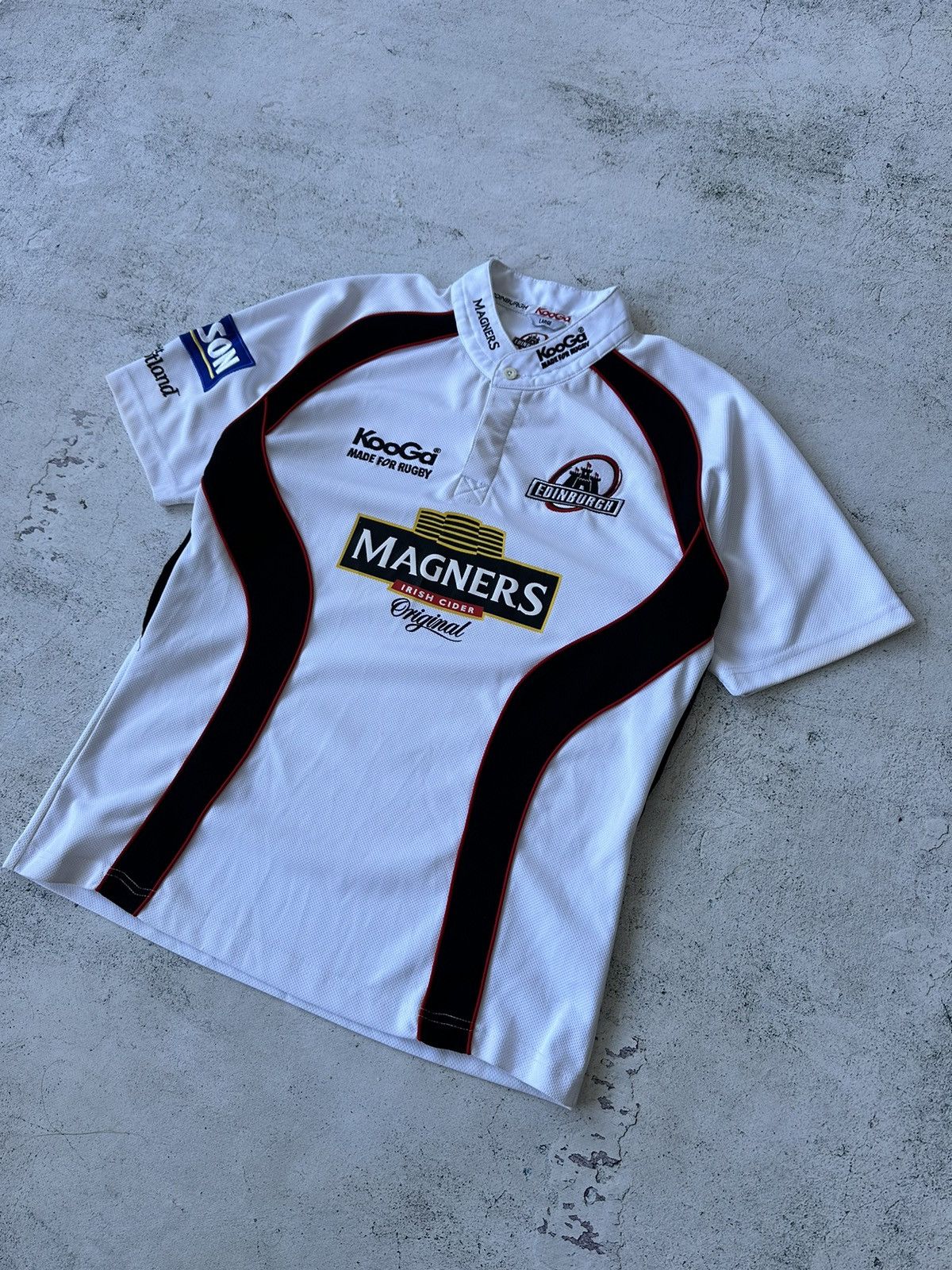 Rugby Ralph Lauren × Vintage Vintage Kooga Edinburgh Rugby Shirt Size US L / EU 52-54 / 3 - 2 Thumbnail