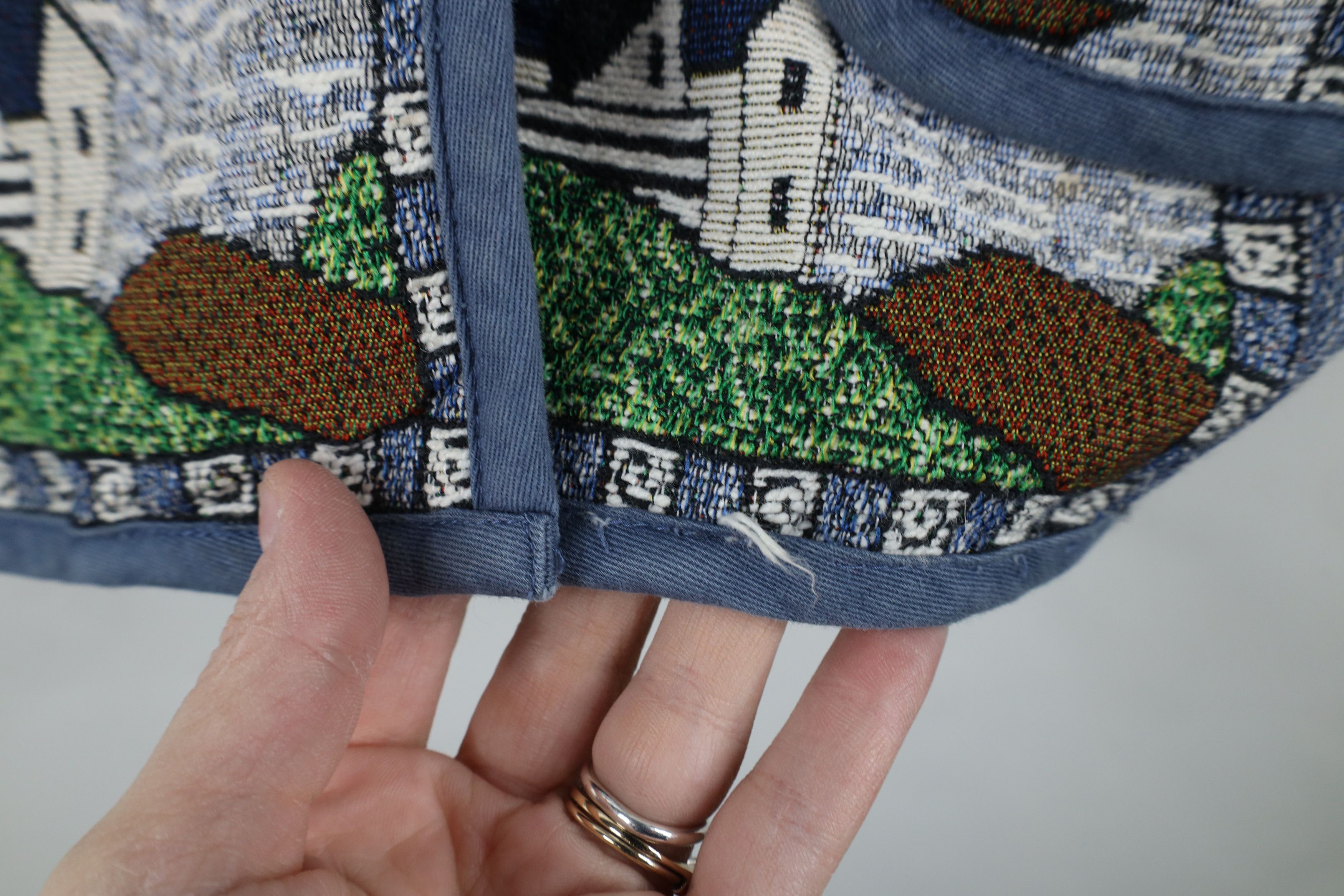Vintage Vintage 90s Streetwear All Over Print Tapestry Jacket Size M / US 6-8 / IT 42-44 - 4 Thumbnail