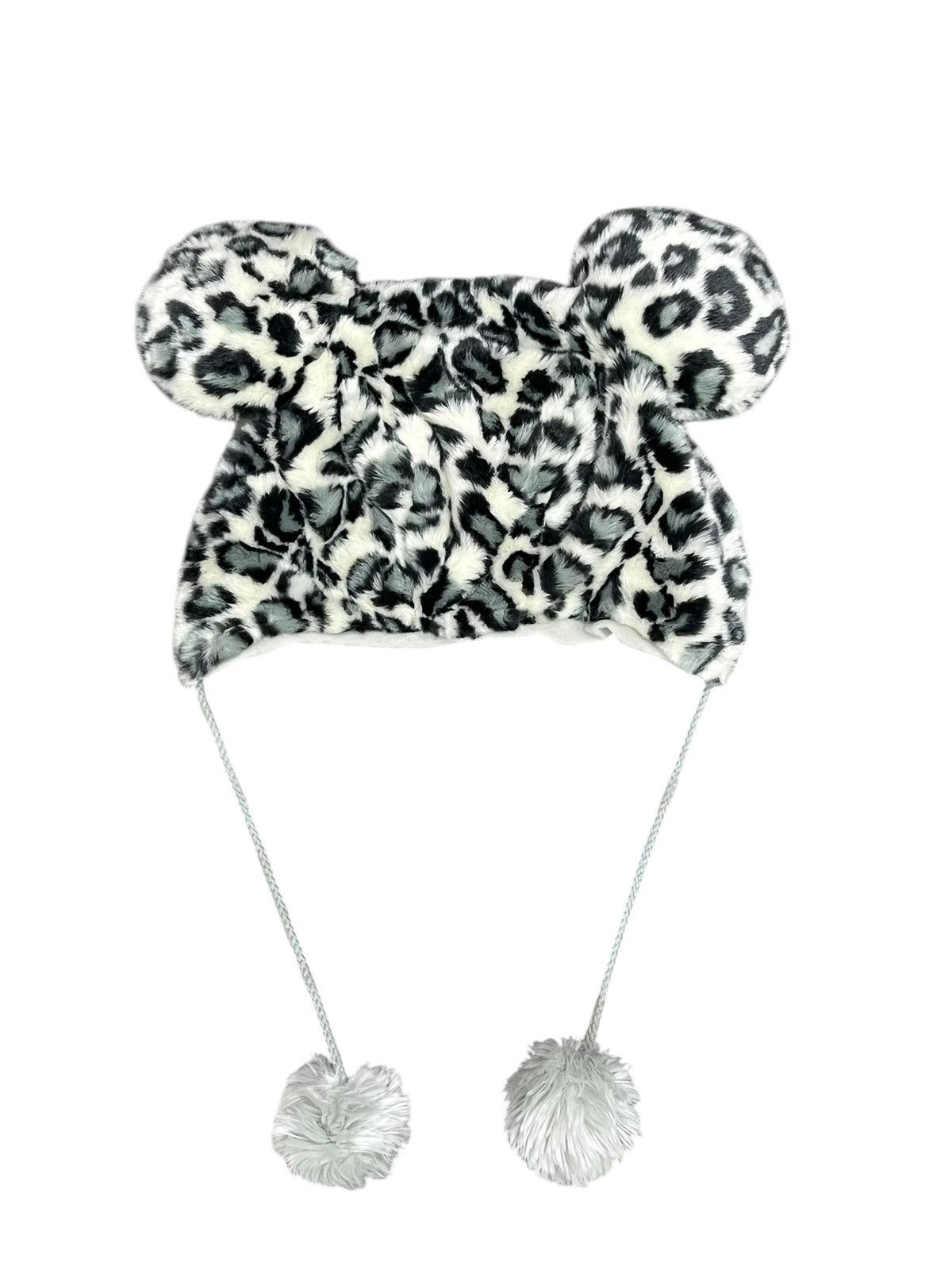 Disney Tokyo Disney Resort Leopard Fur Mickey Ear Beanie Rare Size ONE SIZE - 4 Thumbnail