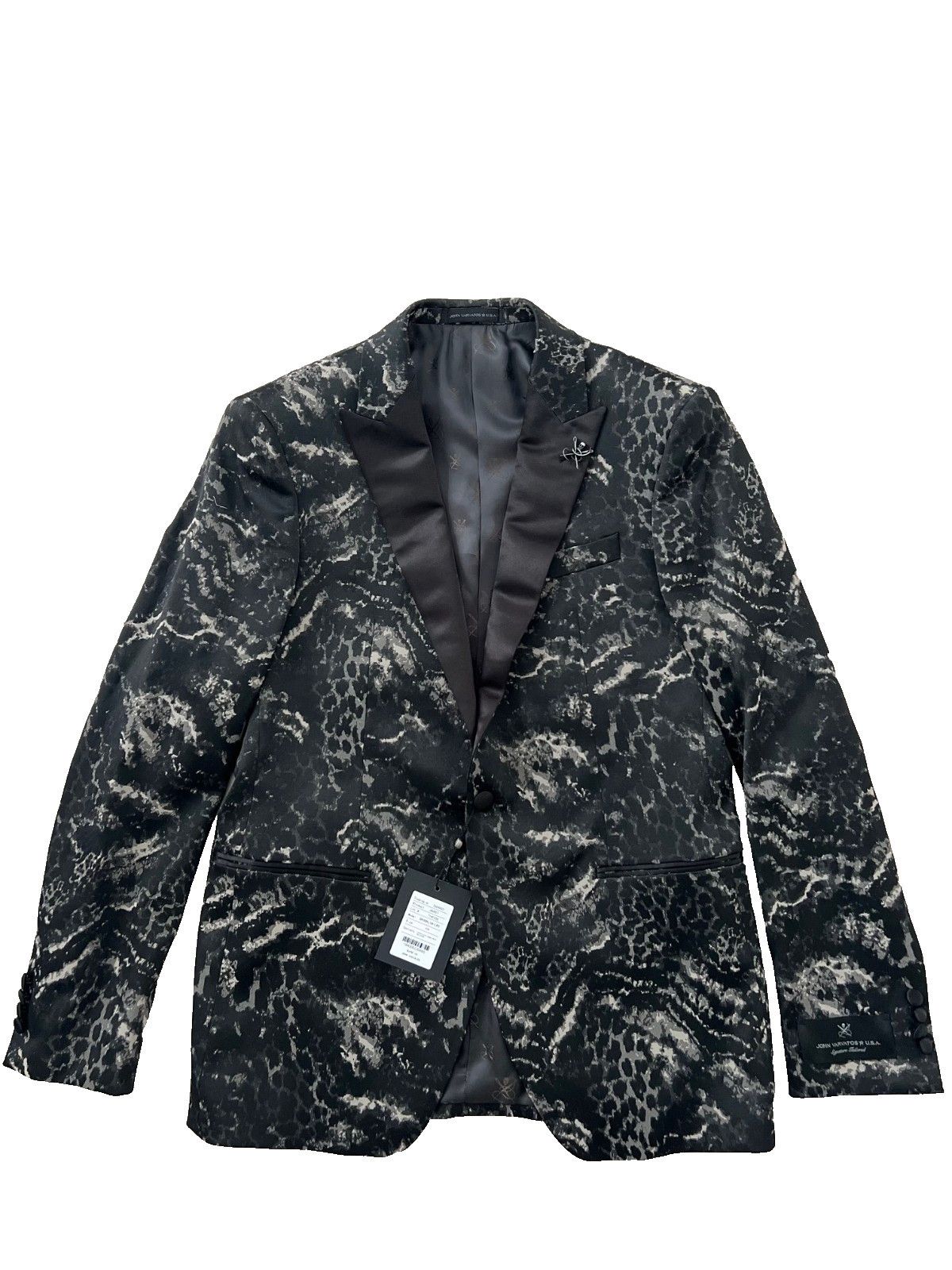 John Varvatos John Varvatos Star USA Jacquard Dinner Blazer Jacket ( 40R ) Size 40R - 3 Thumbnail