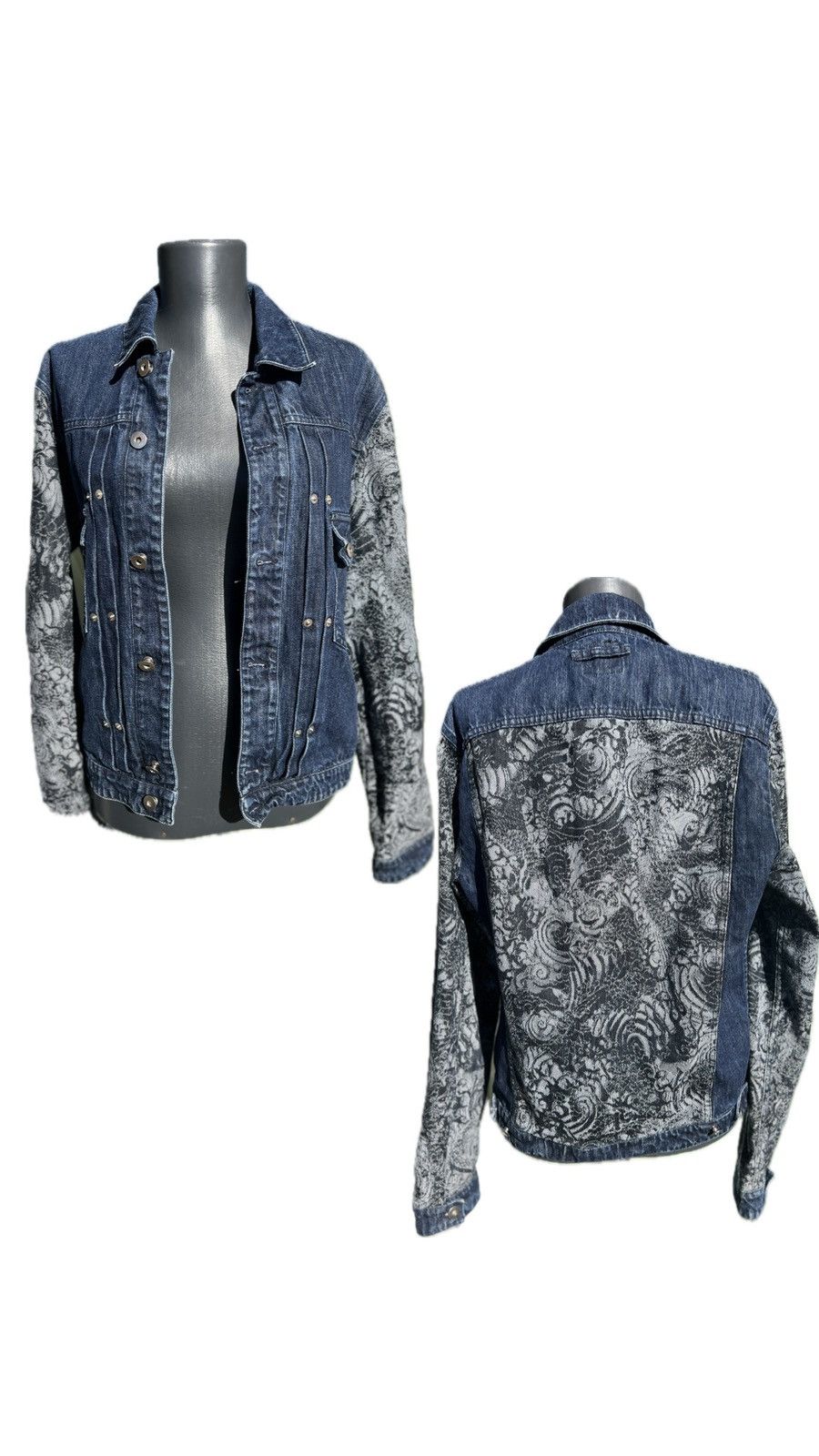 image of Gaultier 2 Gaultier2 Men’S Denim Jacket in Blue, Men's (Size Medium)