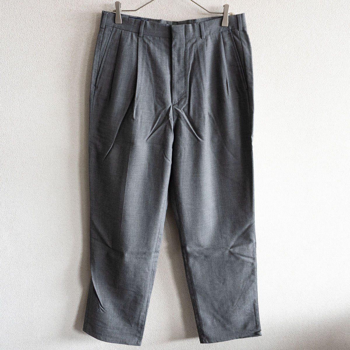 Lands' End Lands' End Double-pleated trousers Pants Gray Size 33 Size US 33 - 1 Thumbnail