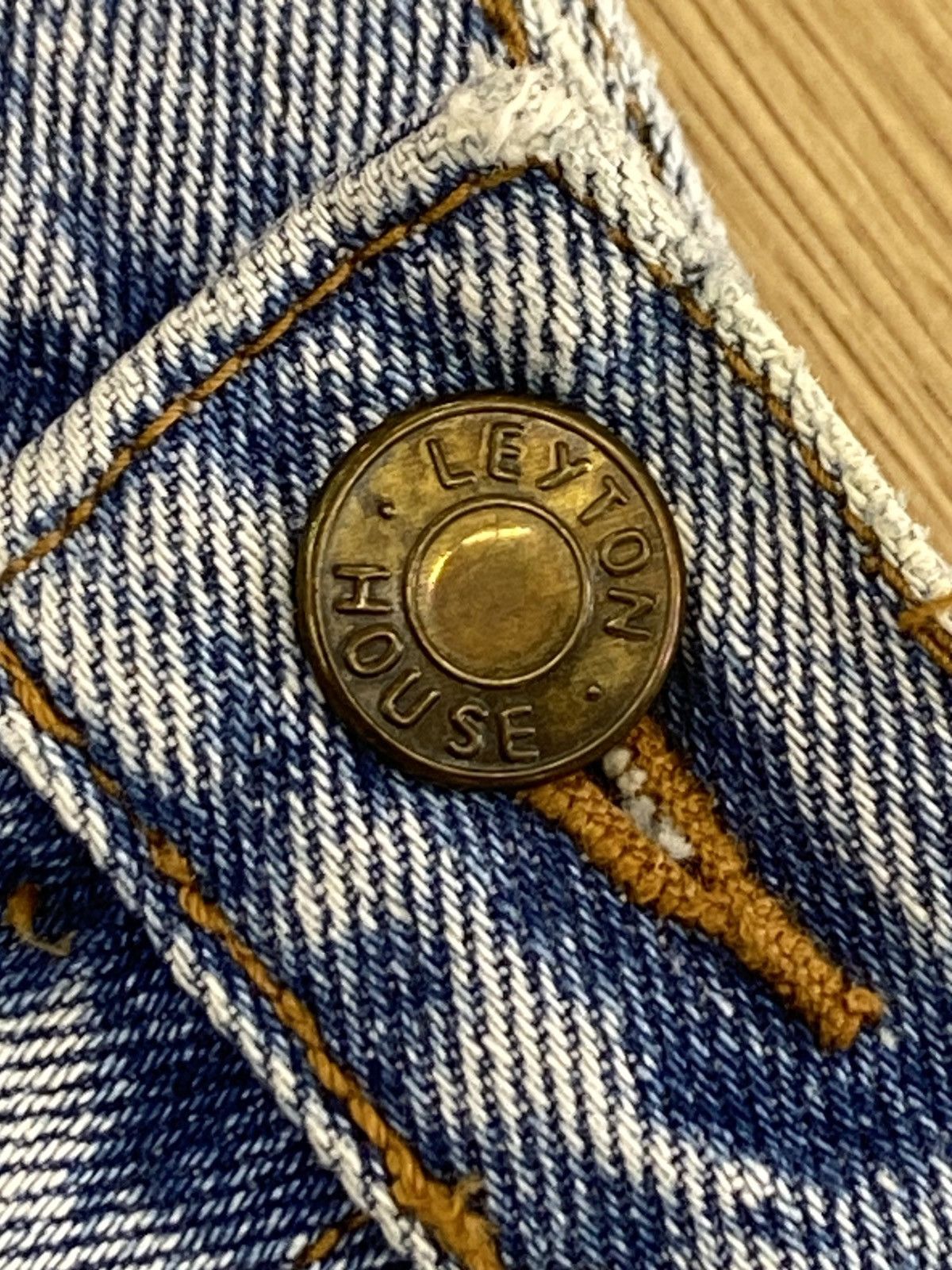 Japanese Brand Vintage Leyton House Faded Wash Style Loose Jeans Size US 28 / EU 44 - 13 Thumbnail