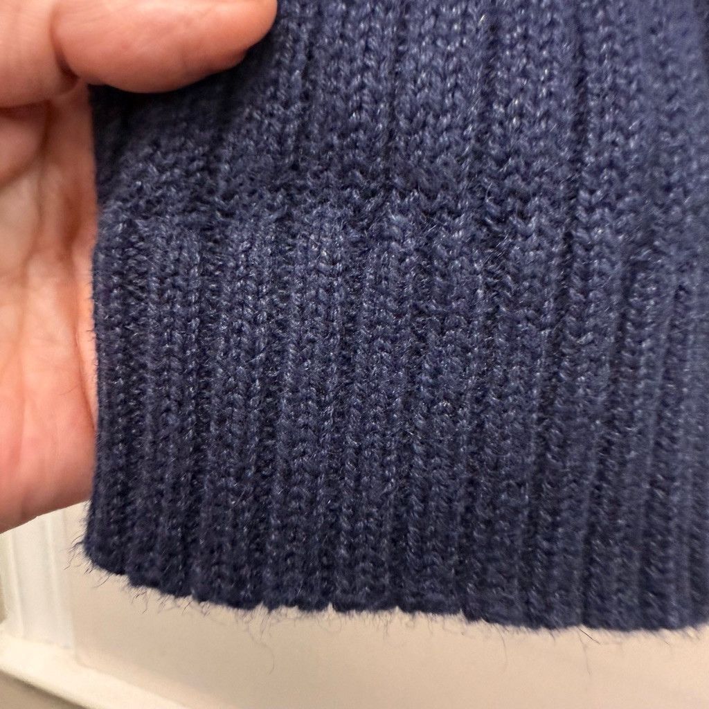 Towncraft Men's TOWNCRAFT Navy Blue Ribbed Crewneck Sweater L Size US L / EU 52-54 / 3 - 6 Thumbnail