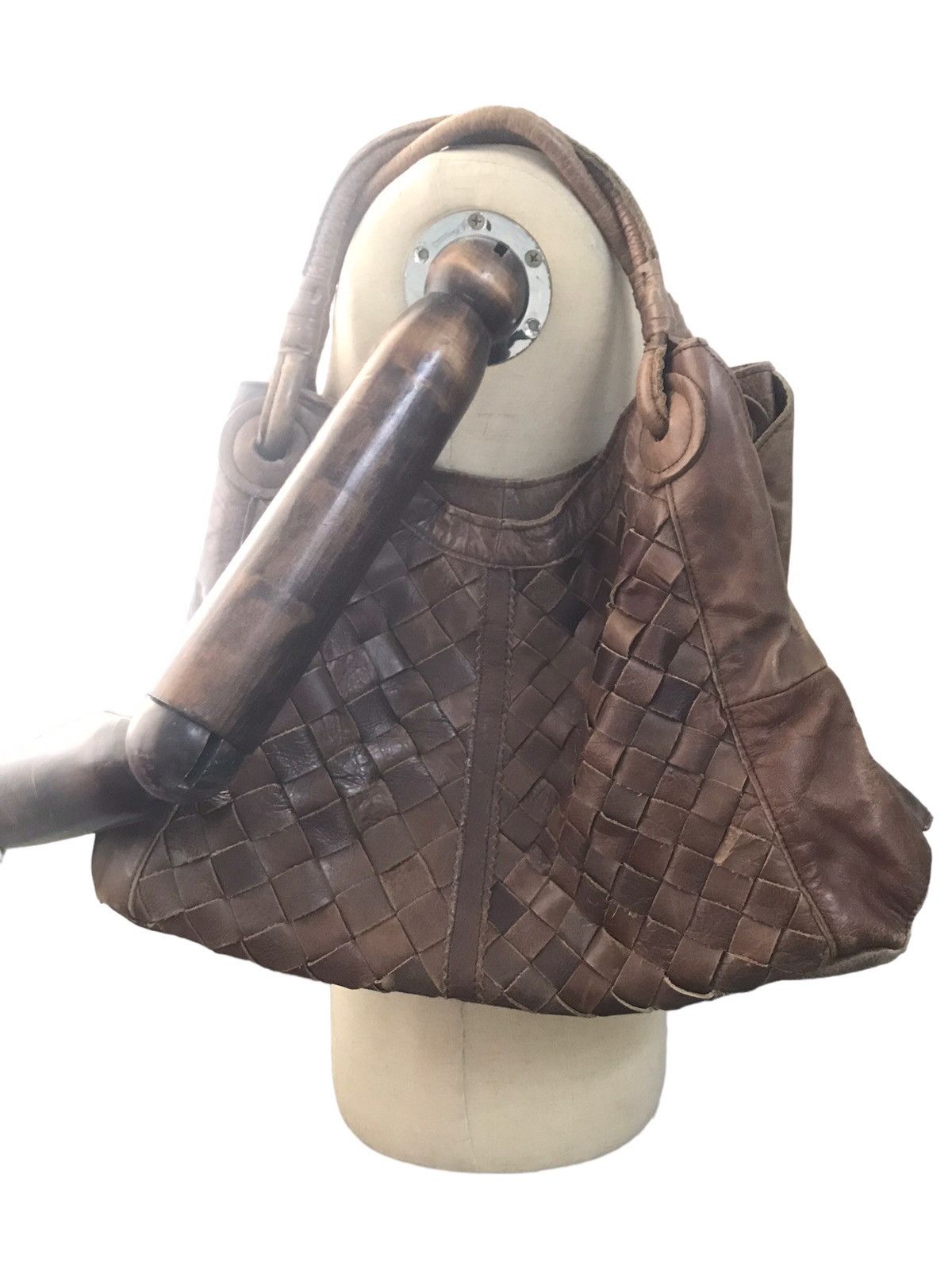 If Six Was Nine Goa - Leather Patch & Braid Shoulder Bag Size ONE SIZE - 2 Thumbnail