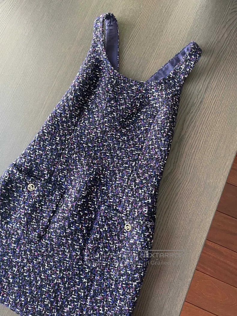 Chanel Chanel 23b purple strap skirt Size XS / US 0-2 / IT 36-38 - 4 Thumbnail