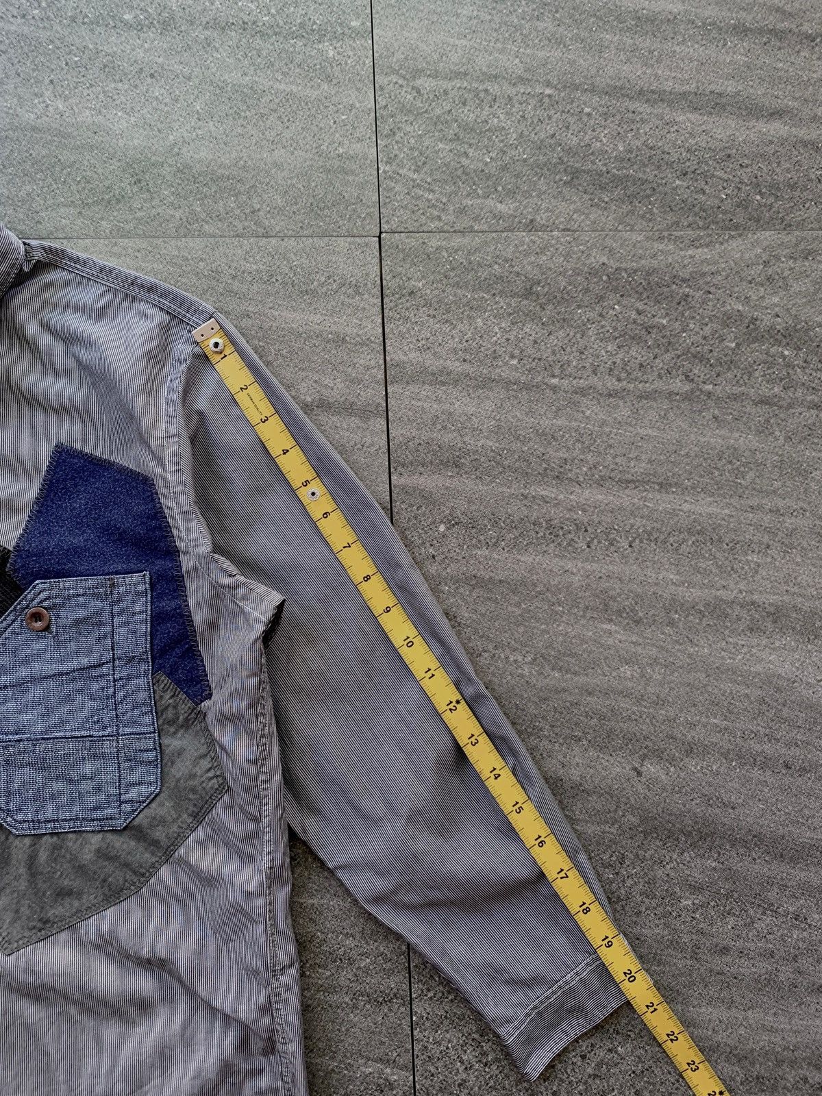 Junya Watanabe FREE TAX! Multi Fabric Patchwork Ls Shirt Size US S / EU 44-46 / 1 - 13 Thumbnail