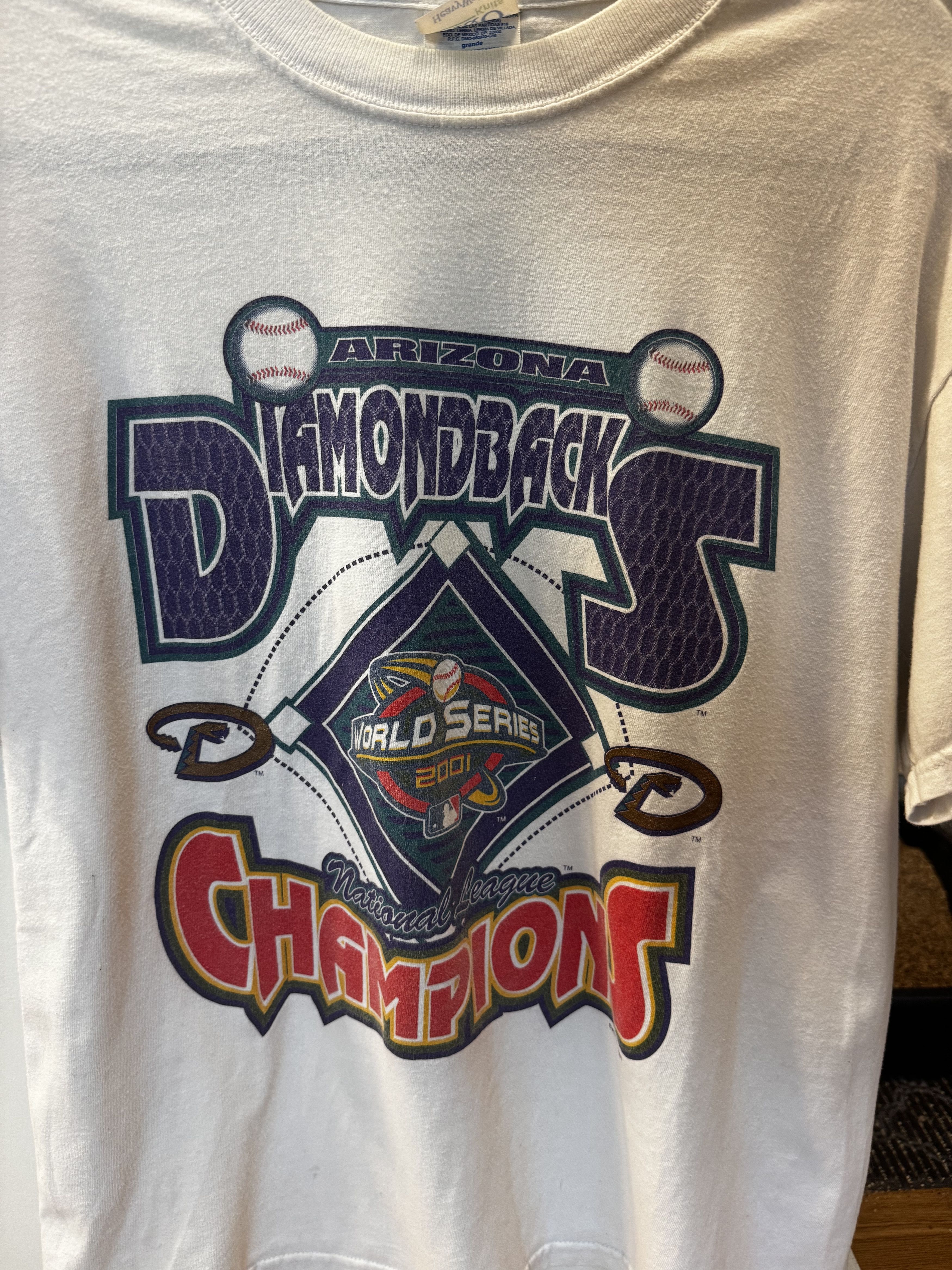 Vintage Arizona Diamondbacks World Series T shirt Size US L / EU 52-54 / 3 - 2 Thumbnail