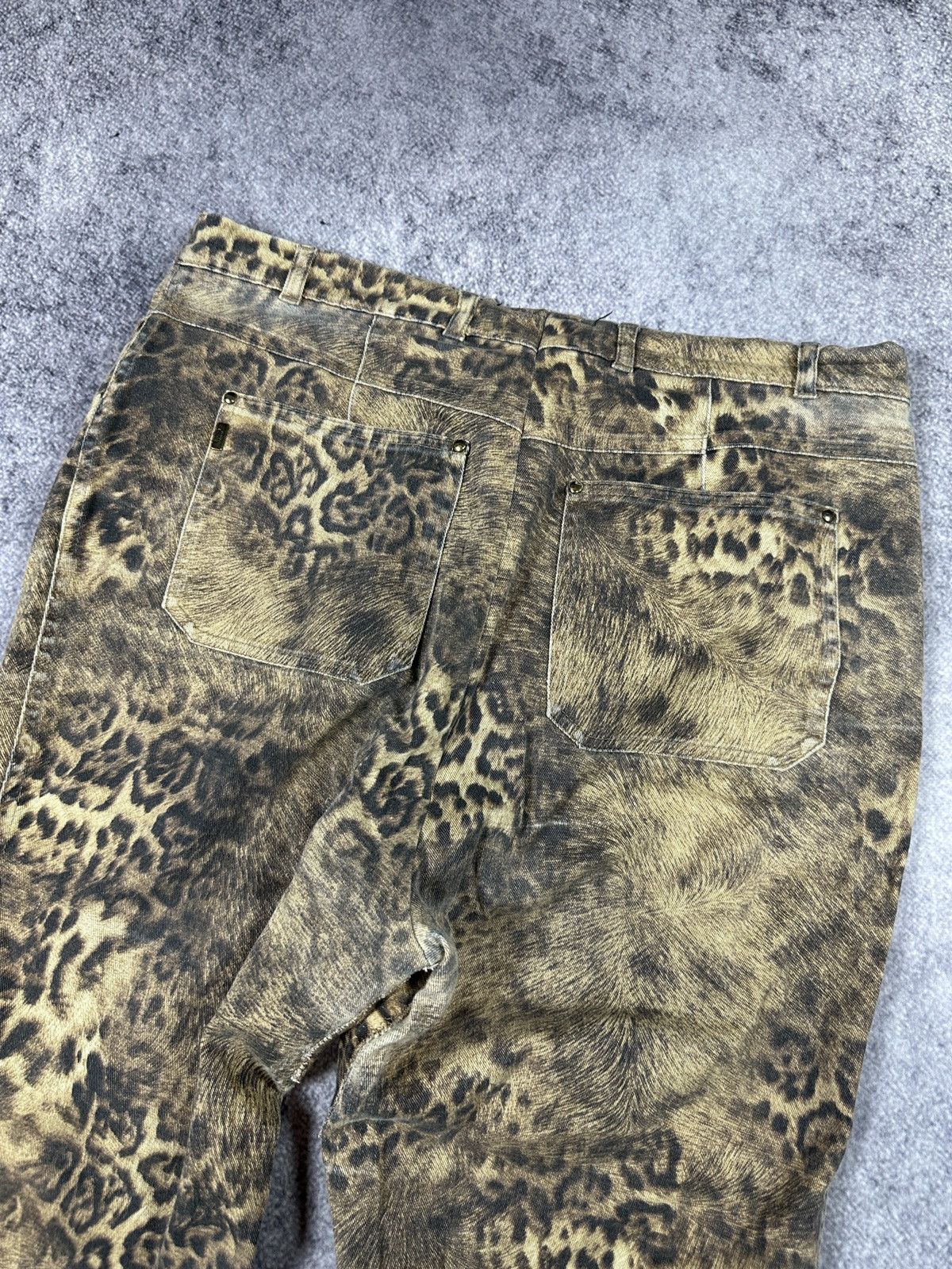 Vintage Y2K Leopard Pants 90s Avant Garde Streetwear ALT Women M Size 28" / US 6 / IT 42 - 8 Thumbnail