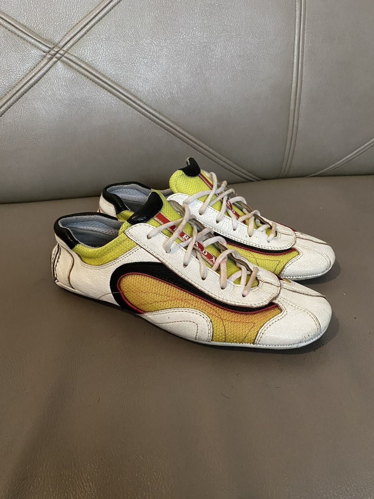 Prada Vintage prada montecarlo sneakers Size US 7 / EU 40 - 4 Thumbnail