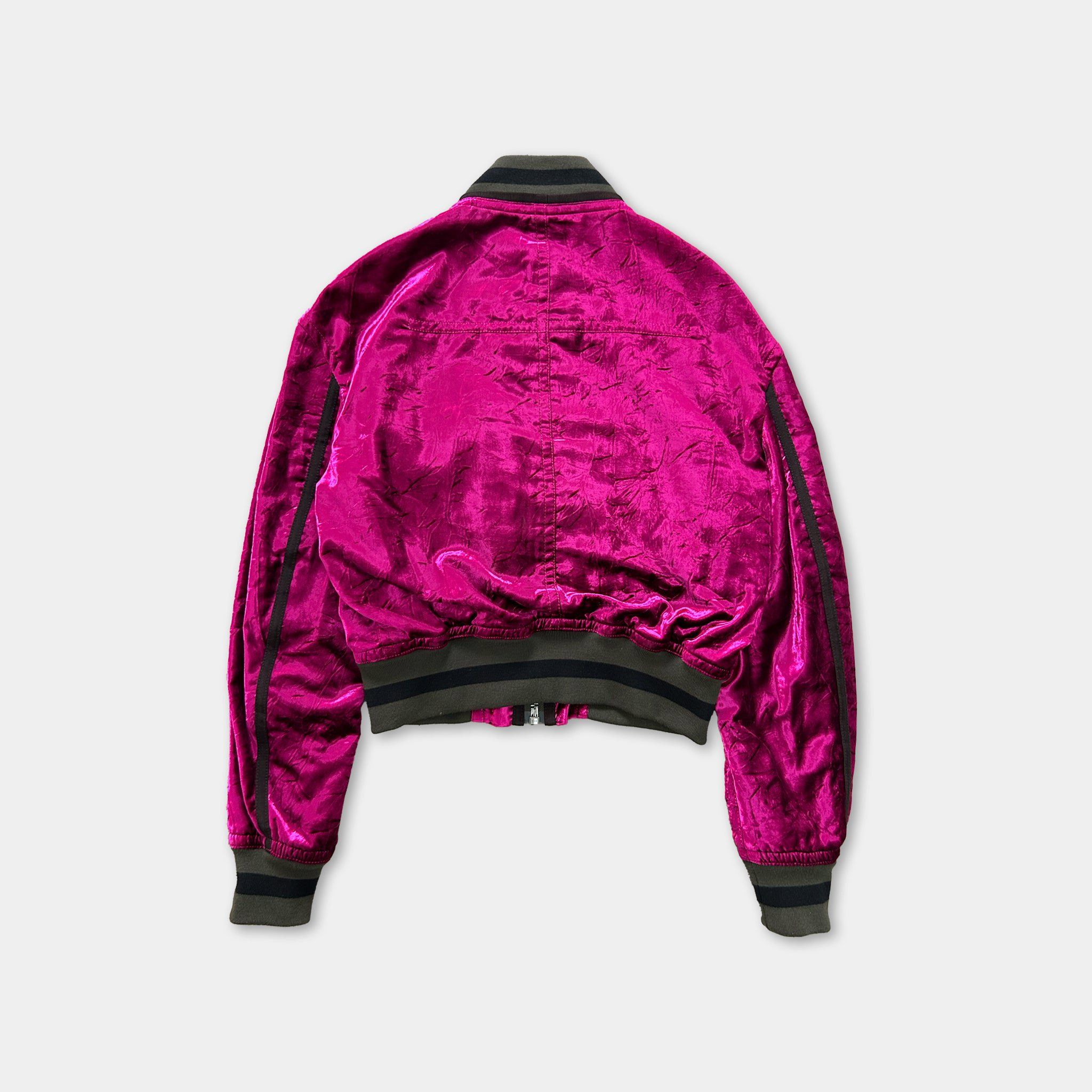 Haider Ackermann Haider Ackermann Pink Velvet Varsity Jacket Size US S / EU 44-46 / 1 - 5 Thumbnail