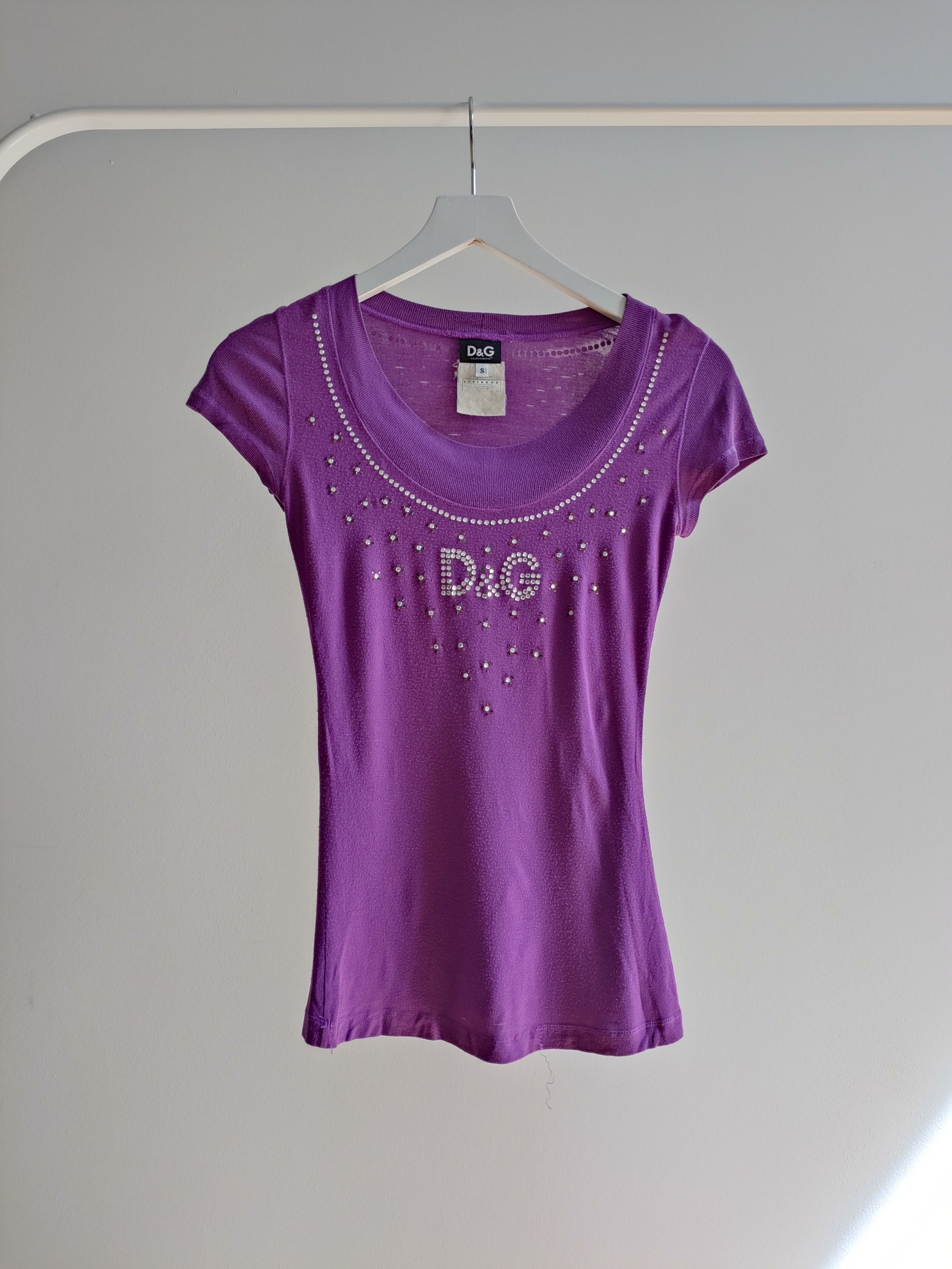 Dolce & Gabbana D&G Y2K Crystals Top Size S / US 4 / IT 40 - 1 Thumbnail