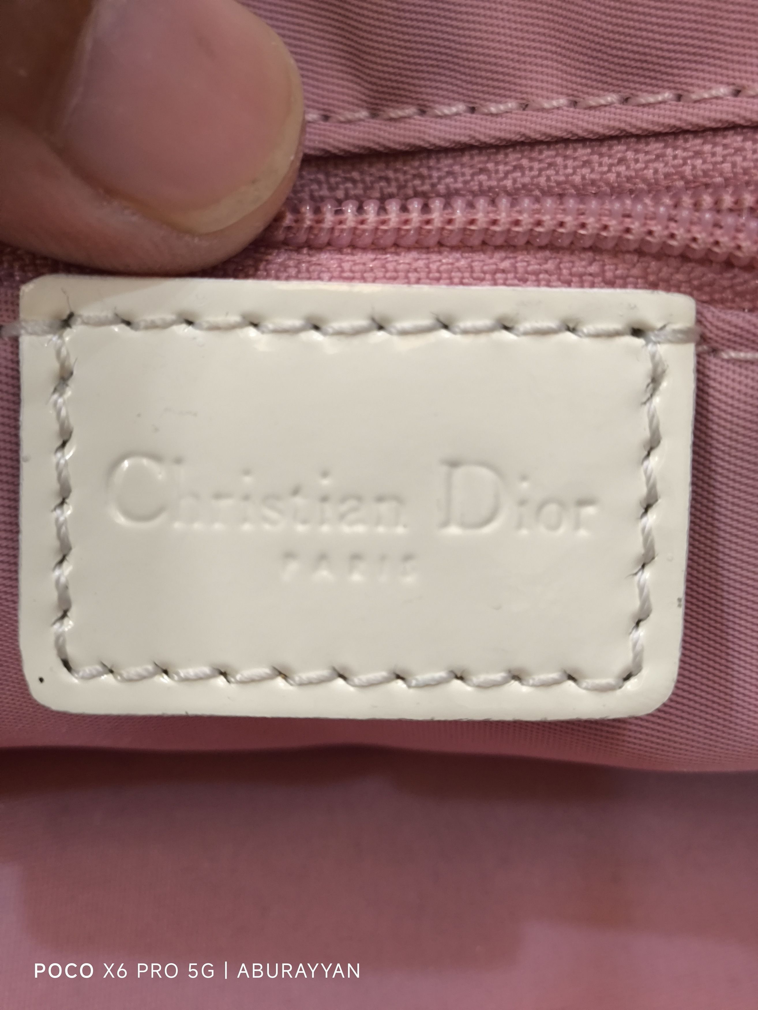 Dior Christian Dior Galliano Monogram Baguette Crossbody Bag Pink Size ONE SIZE - 7 Thumbnail