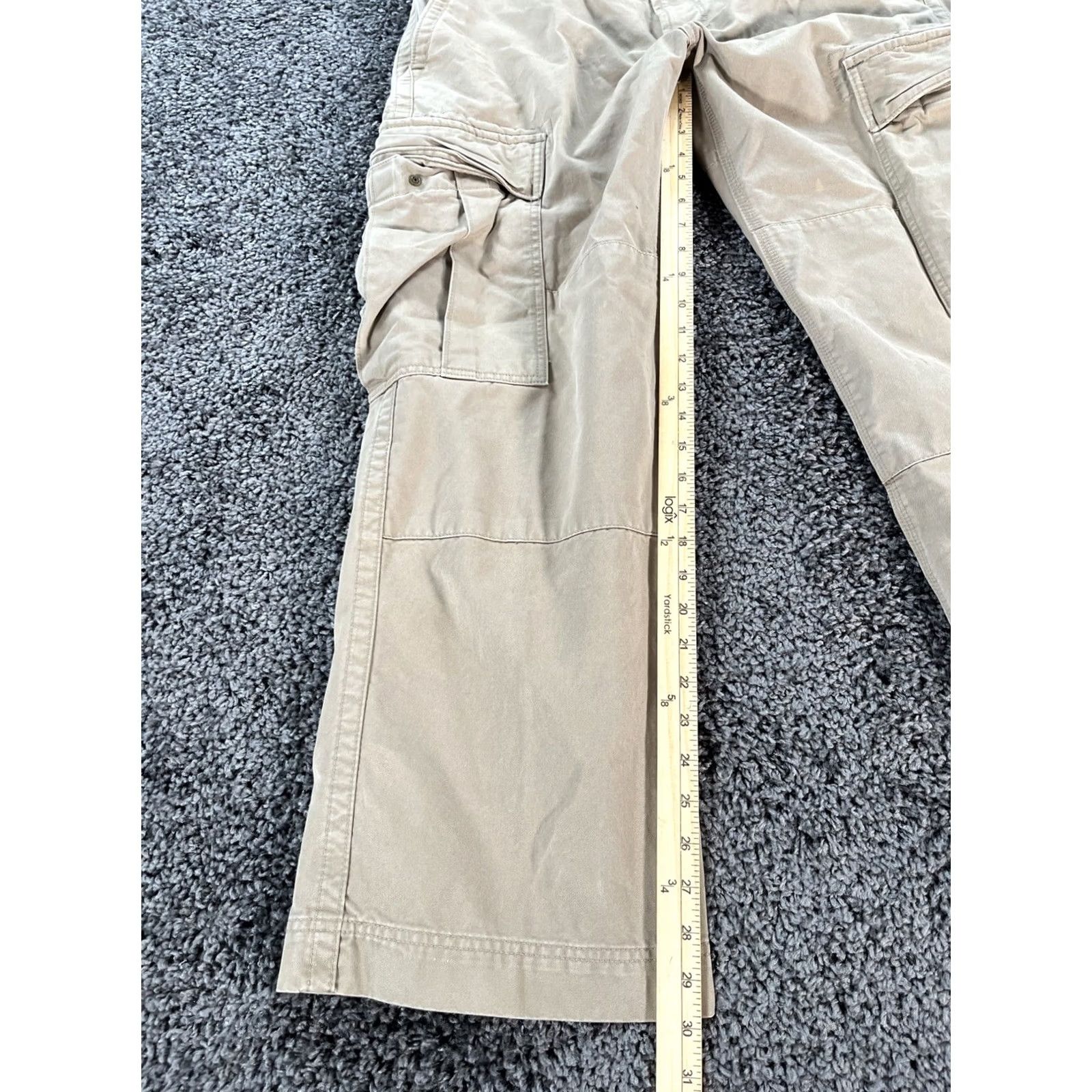 Gap Vintage Gap Cargo Y2K Baggy Military Beige Big Pockets 00s Wide Pants Mens 40x30 Size US 40 / EU 56 - 2 Thumbnail