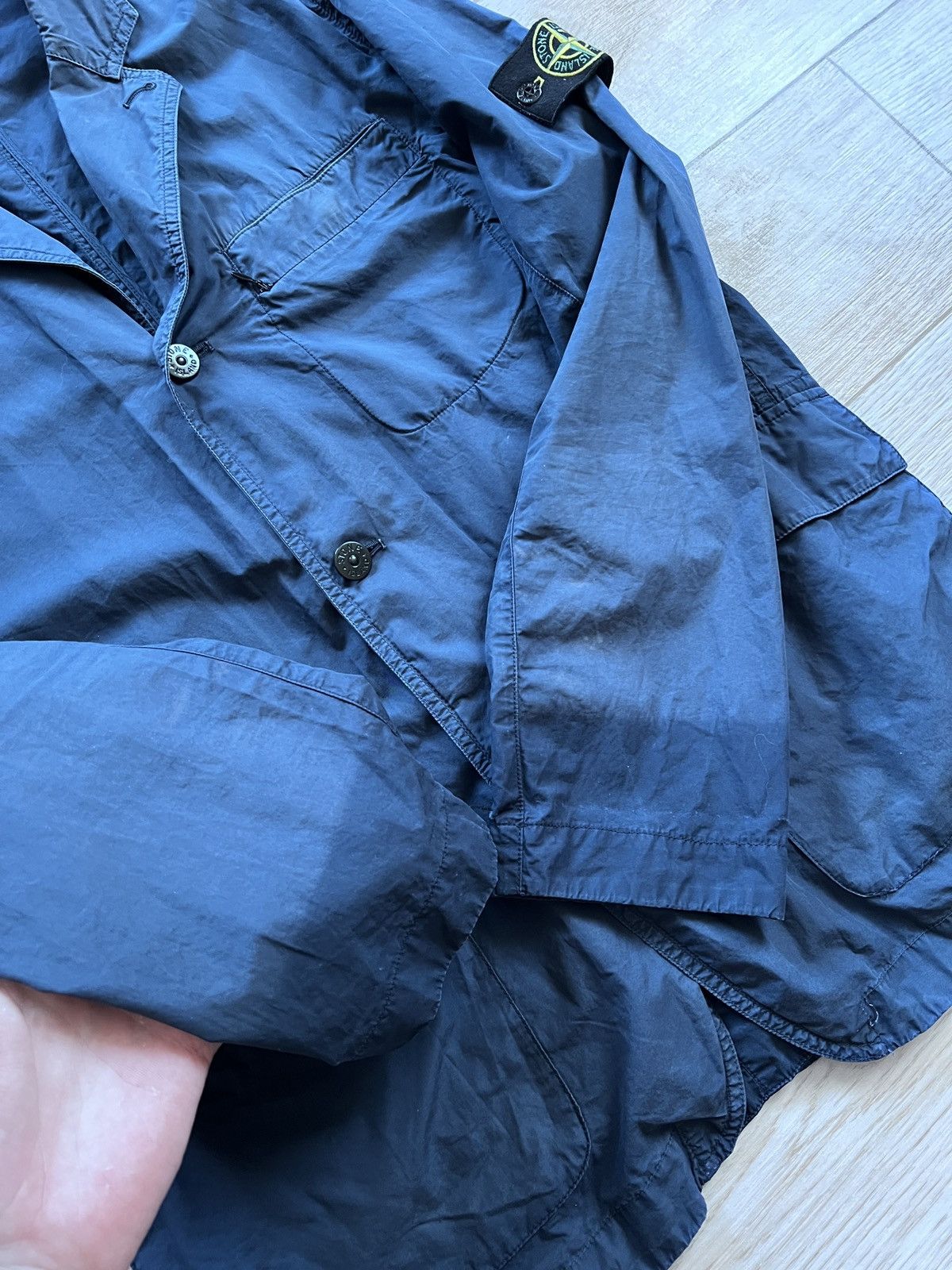 Stone Island × Vintage Stone island tella paracadute blazer jacket Size US L / EU 52-54 / 3 - 7 Thumbnail