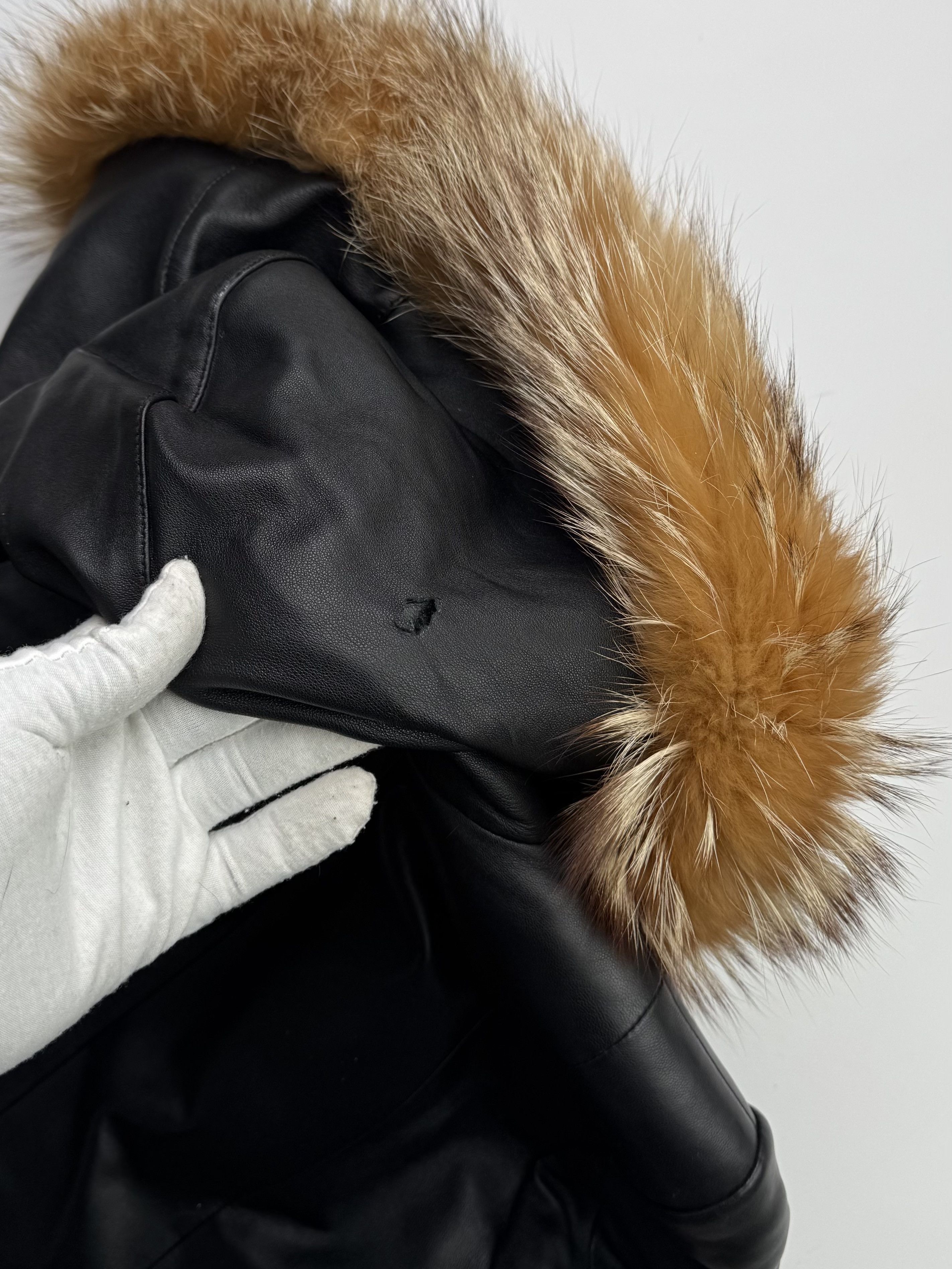 Japanese Brand Vintage Leather Jacket With Real Fur Details B703(V69)E2 Size M / US 6-8 / IT 42-44 - 10 Thumbnail