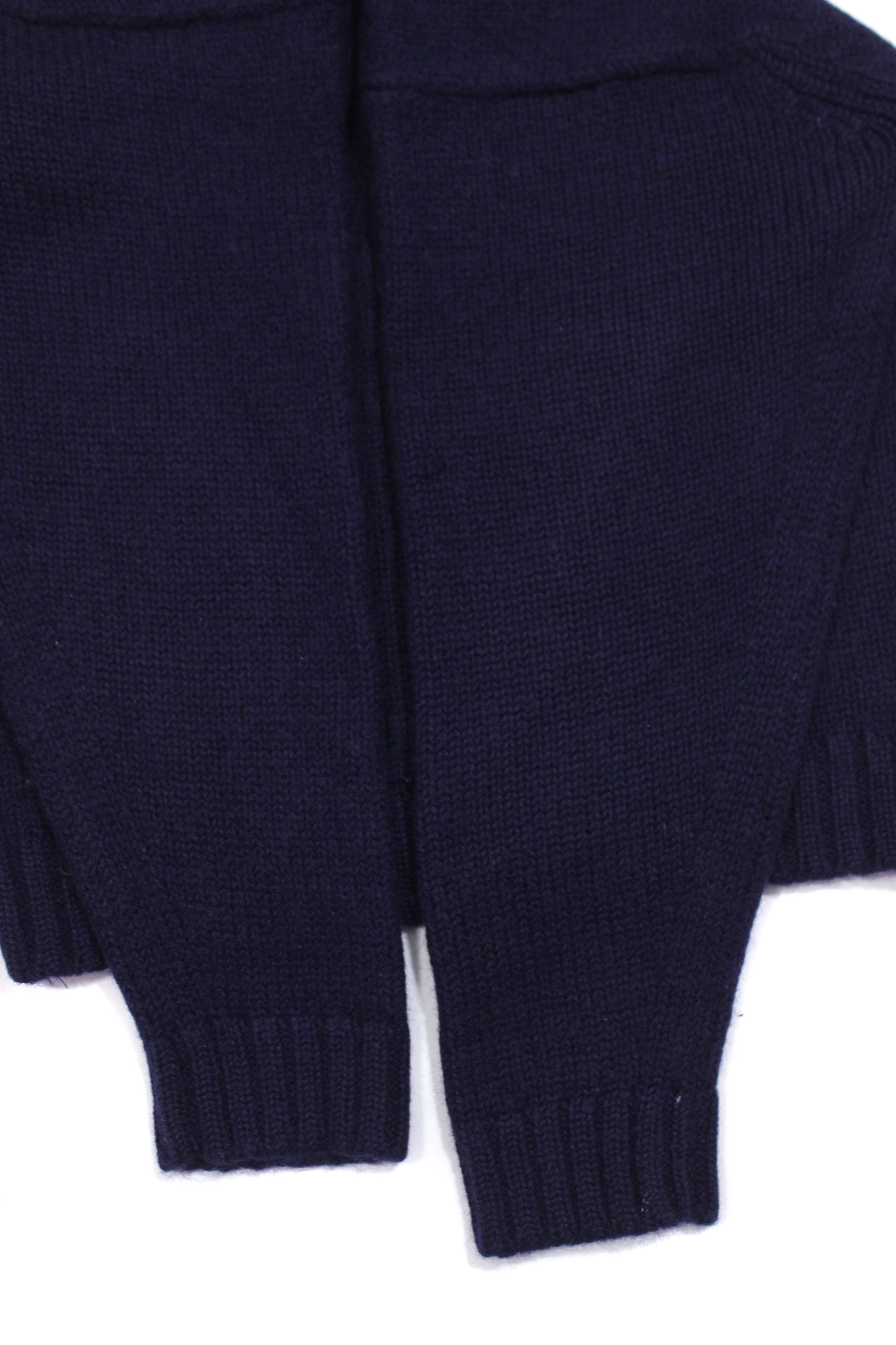 Burberry 90S Thomas Burberry Embroidered Big Logo Wool Knit Vintage Size US S / EU 44-46 / 1 - 6 Thumbnail