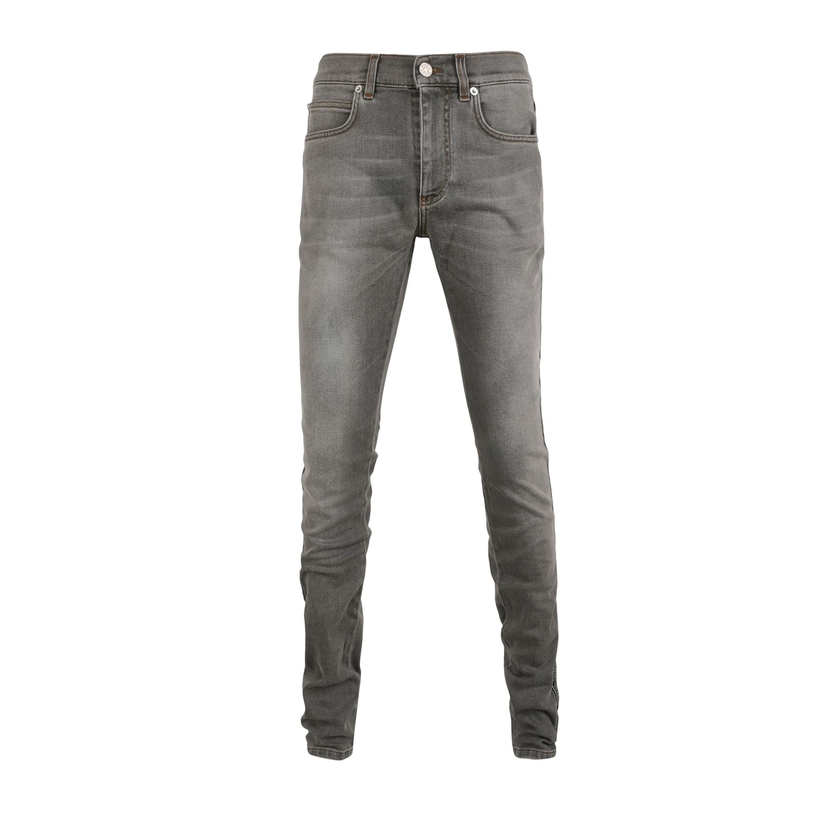Versace Versace Logo Patch Slim Jeans Gray 30 Size US 30 / EU 46 - 1 Thumbnail