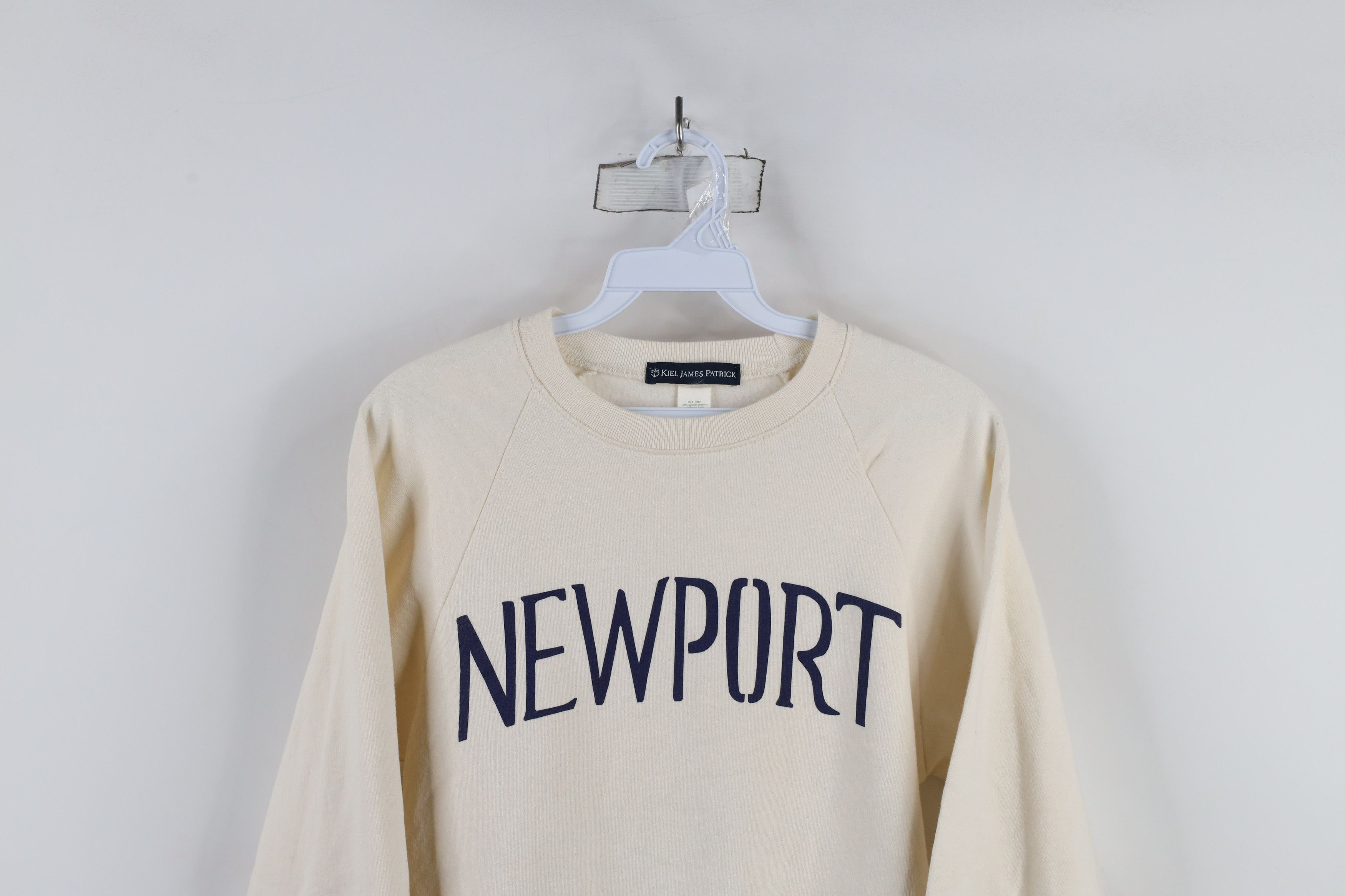 Kiel James Patrick × Vintage Kiel James Patrick Newport Crewneck Sweatshirt Cream USA Size US XS / EU 42 / 0 - 2 Thumbnail